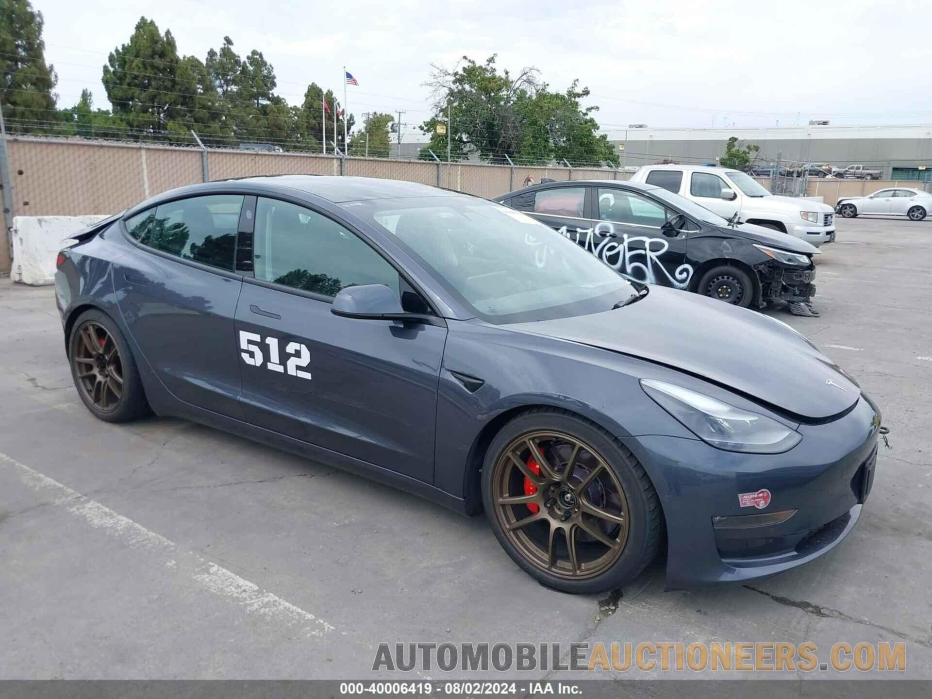 5YJ3E1EC9NF129029 TESLA MODEL 3 2022