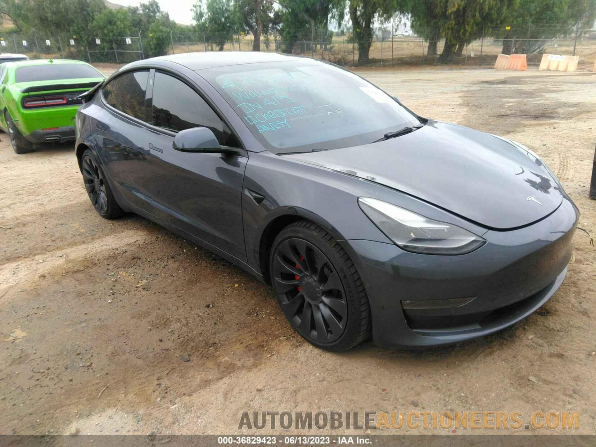 5YJ3E1EC9NF154349 TESLA MODEL 3 2022