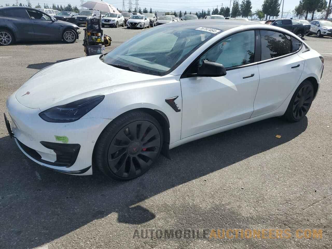 5YJ3E1EC9NF160152 TESLA MODEL 3 2022