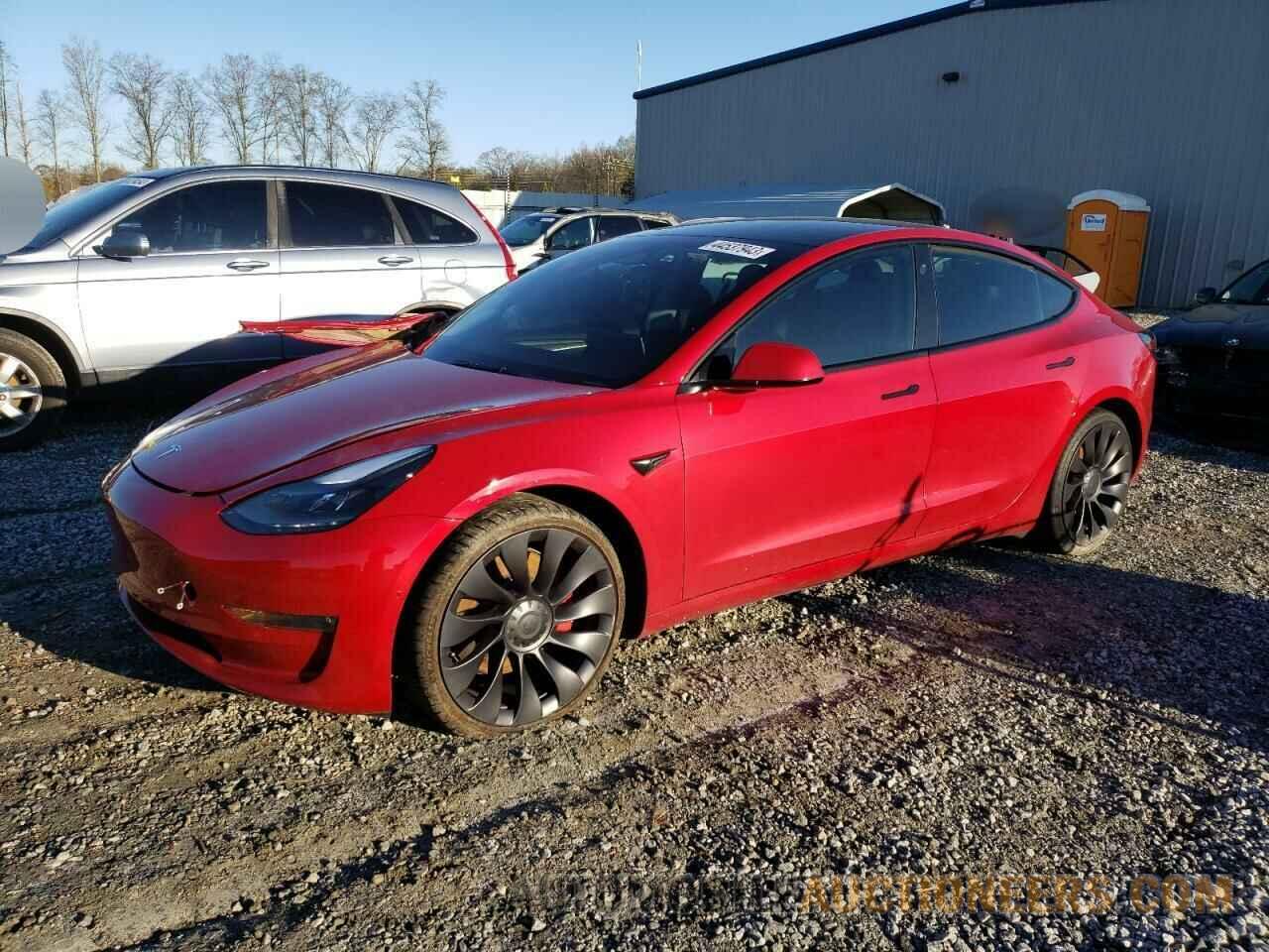 5YJ3E1EC9NF173645 TESLA MODEL 3 2022