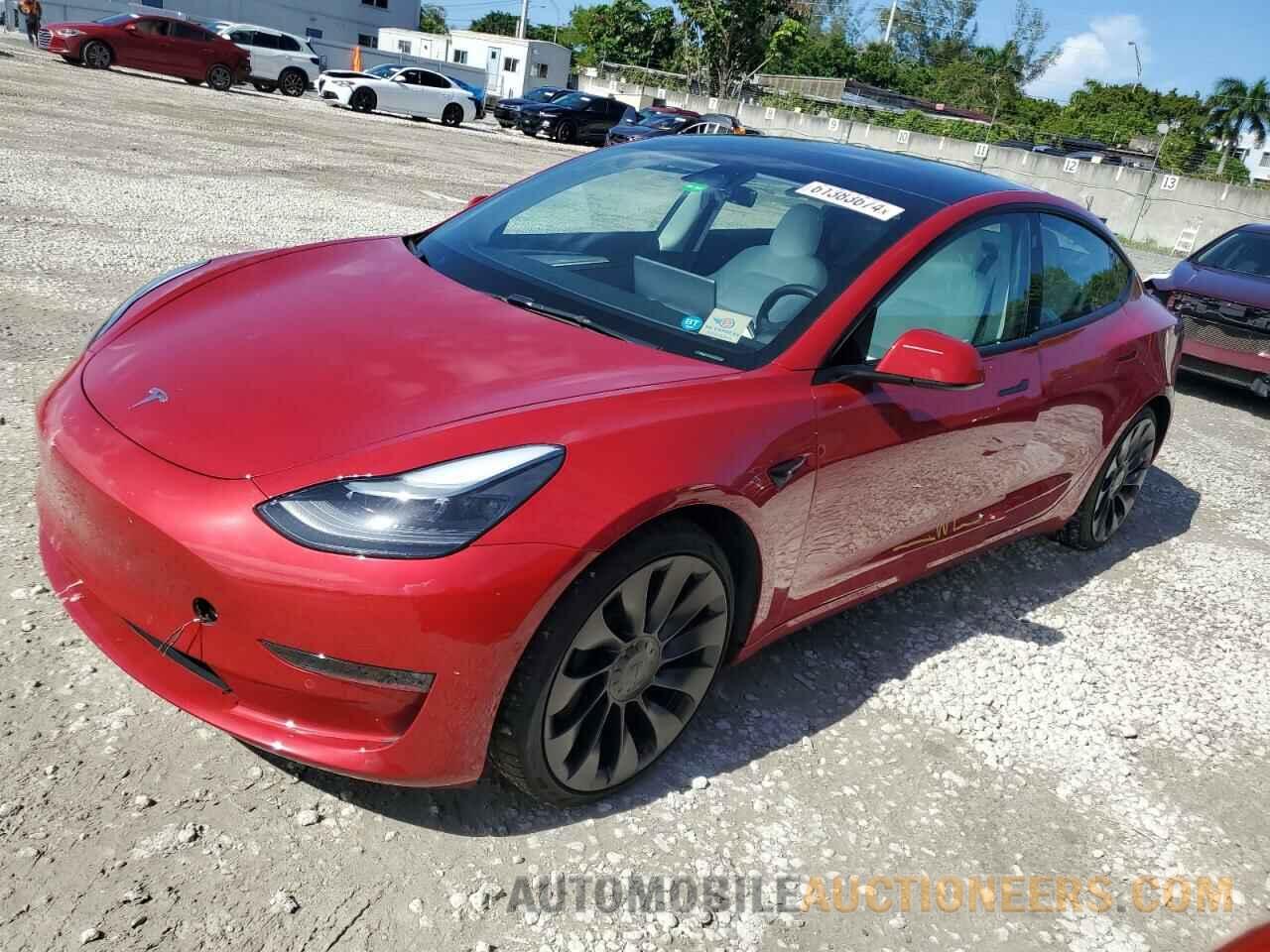 5YJ3E1EC9NF241491 TESLA MODEL 3 2022