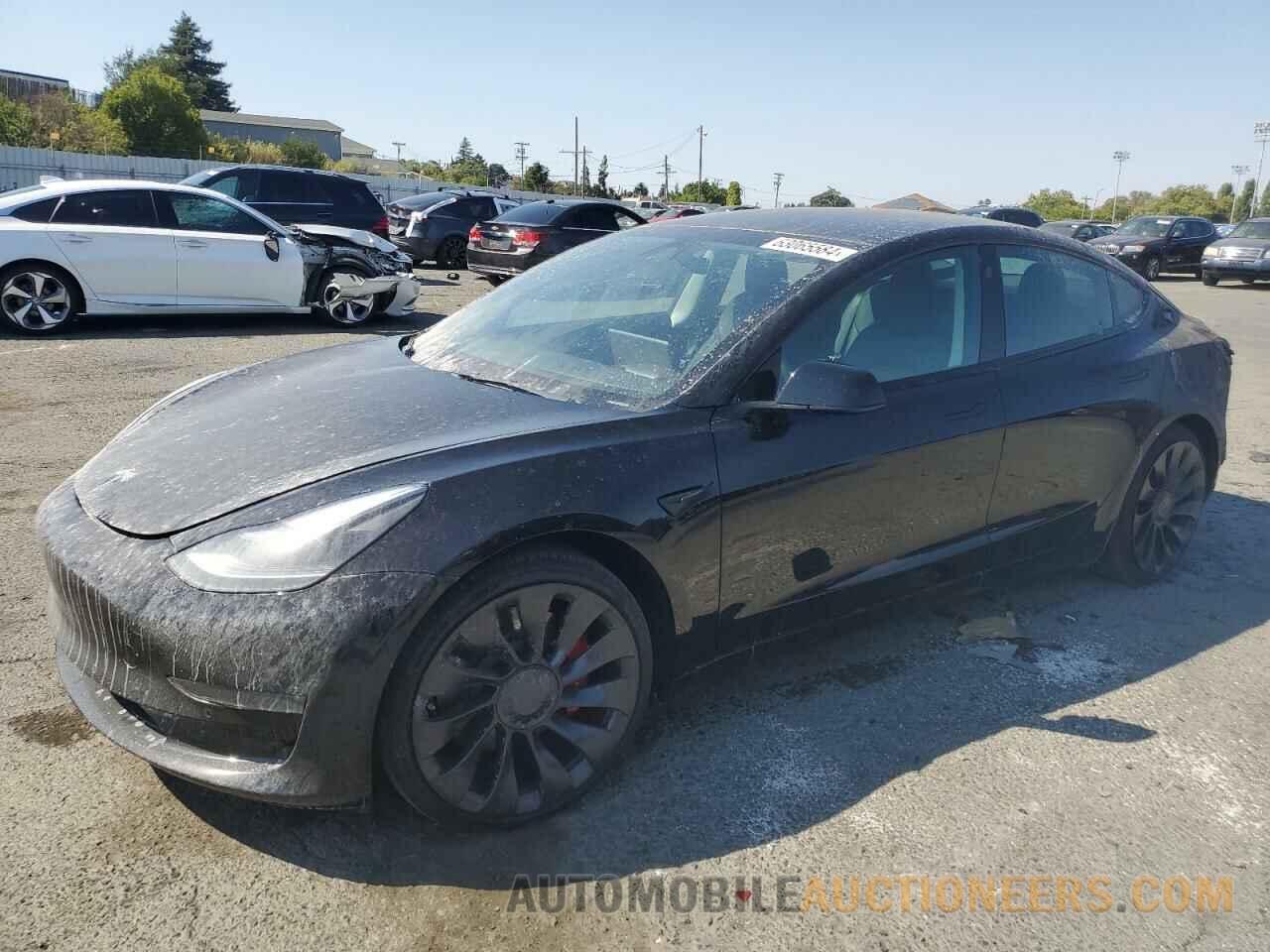 5YJ3E1EC9NF254743 TESLA MODEL 3 2022