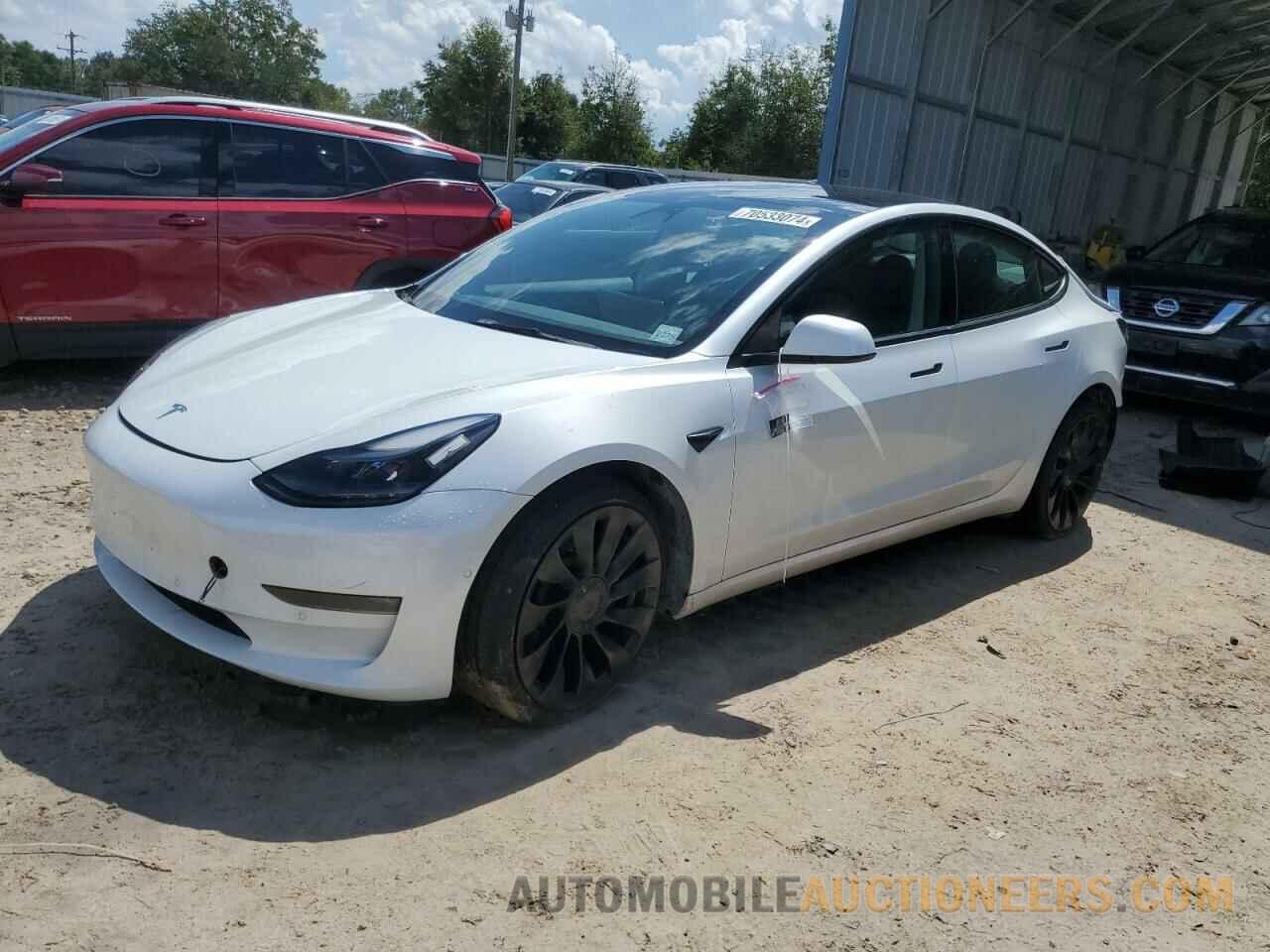 5YJ3E1EC9NF261871 TESLA MODEL 3 2022