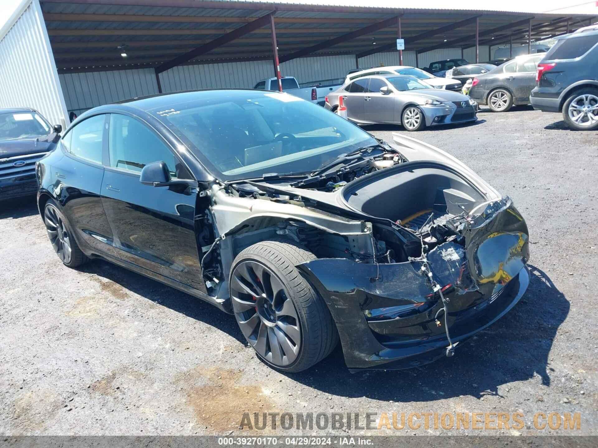 5YJ3E1EC9NF262759 TESLA MODEL 3 2022