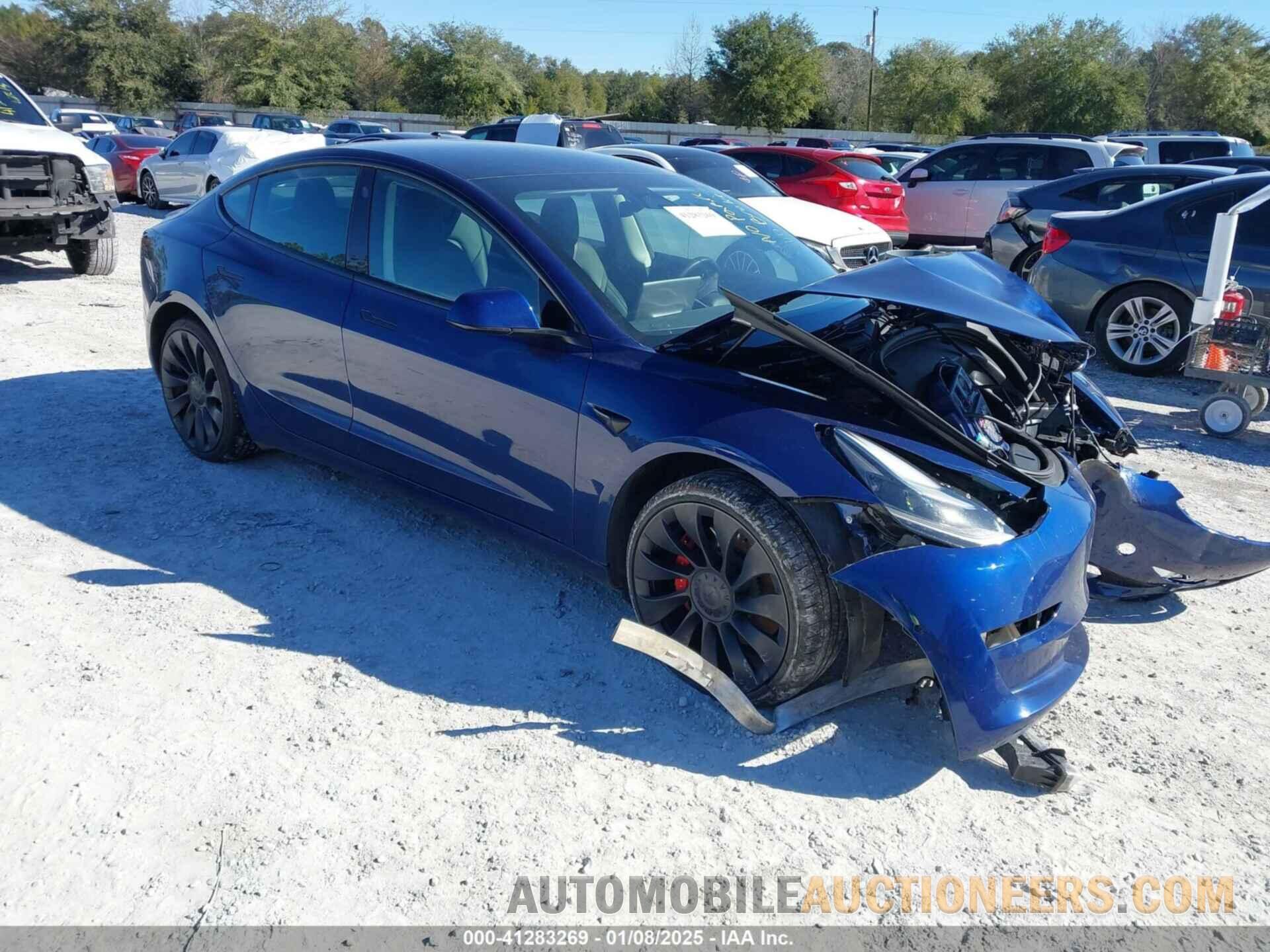 5YJ3E1EC9NF263040 TESLA MODEL 3 2022