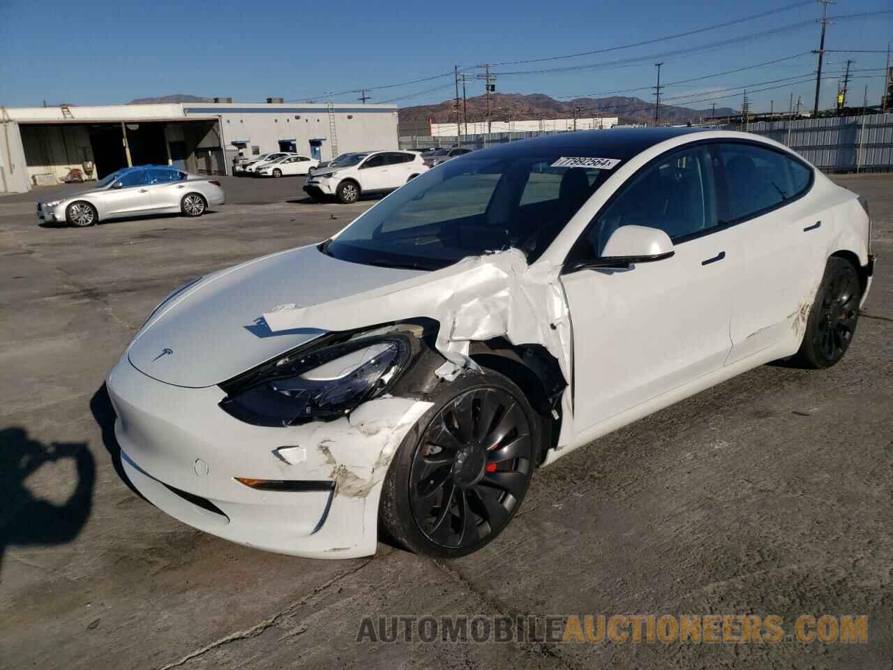 5YJ3E1EC9NF294465 TESLA MODEL 3 2022