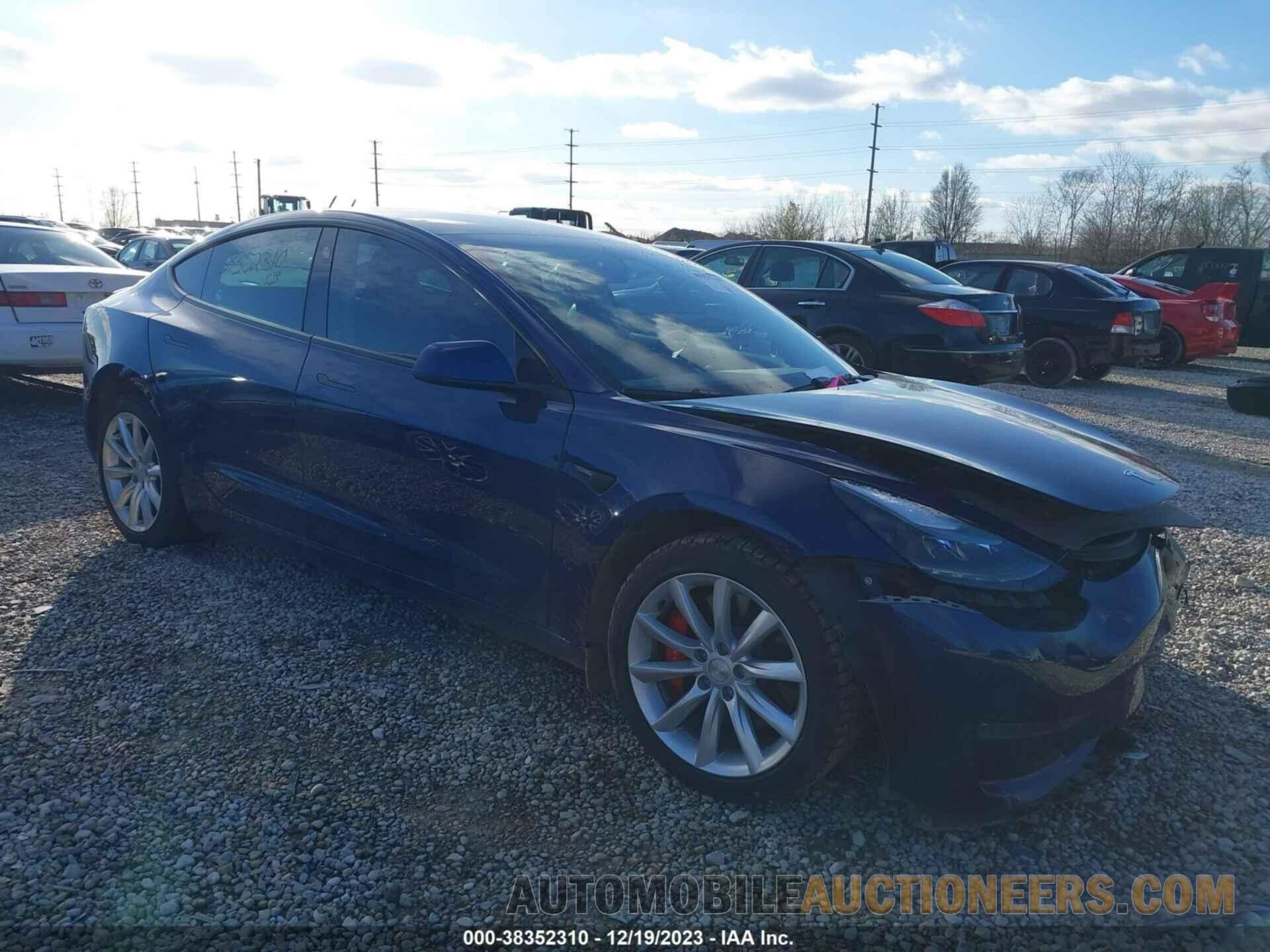 5YJ3E1EC9NF295910 TESLA MODEL 3 2022