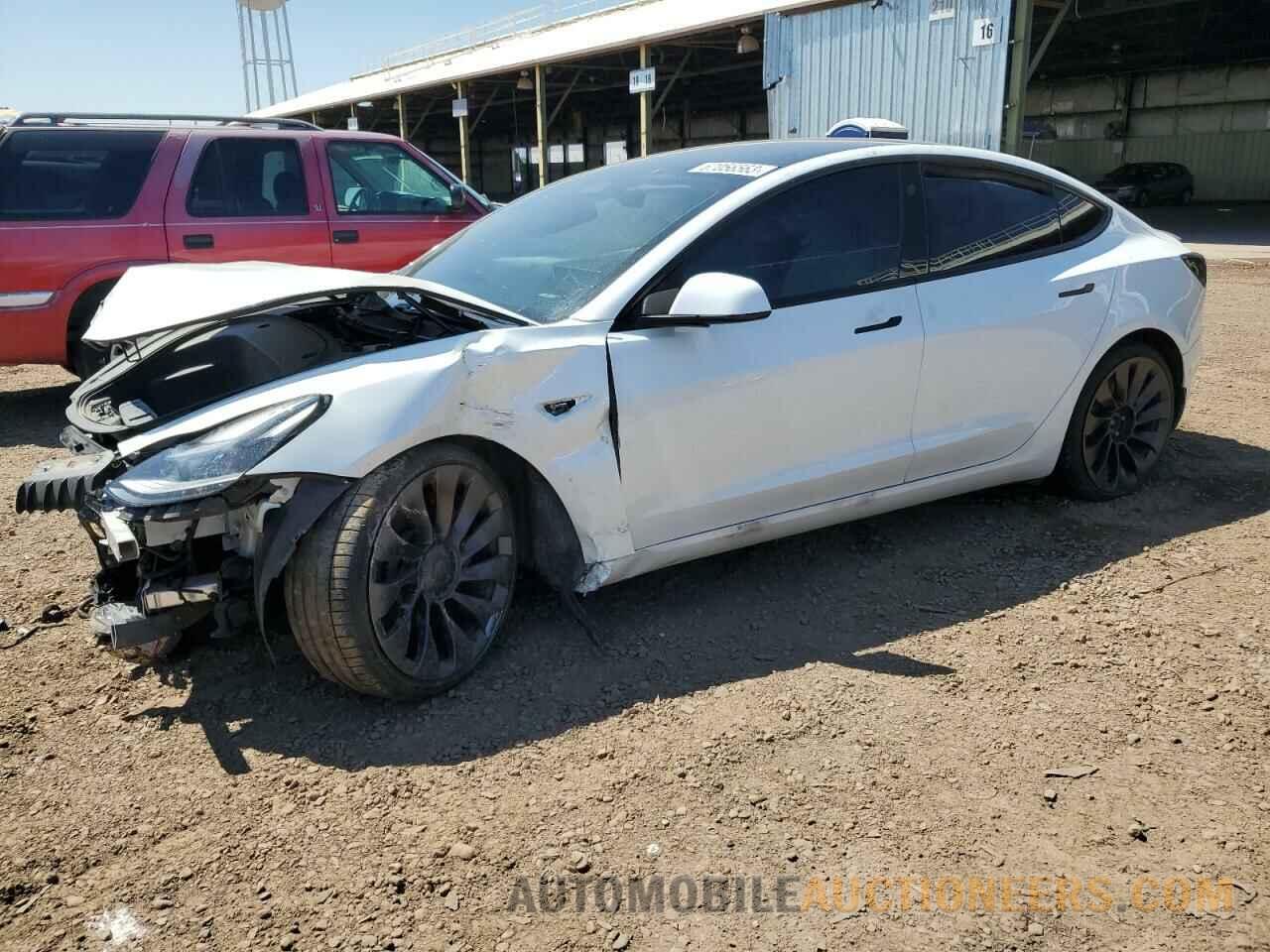 5YJ3E1ECXMF000893 TESLA MODEL 3 2021