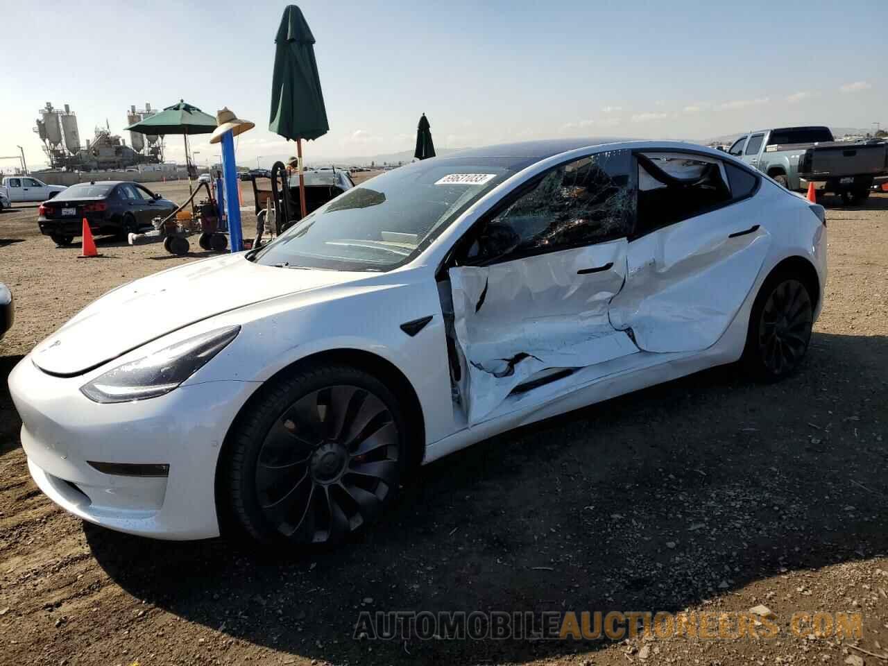 5YJ3E1ECXMF015734 TESLA MODEL 3 2021