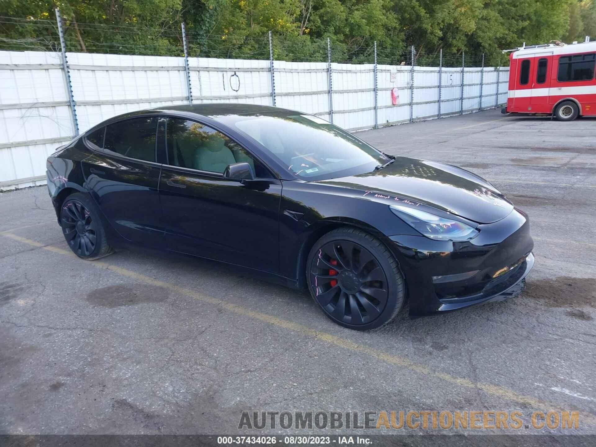 5YJ3E1ECXMF030153 TESLA MODEL 3 2021