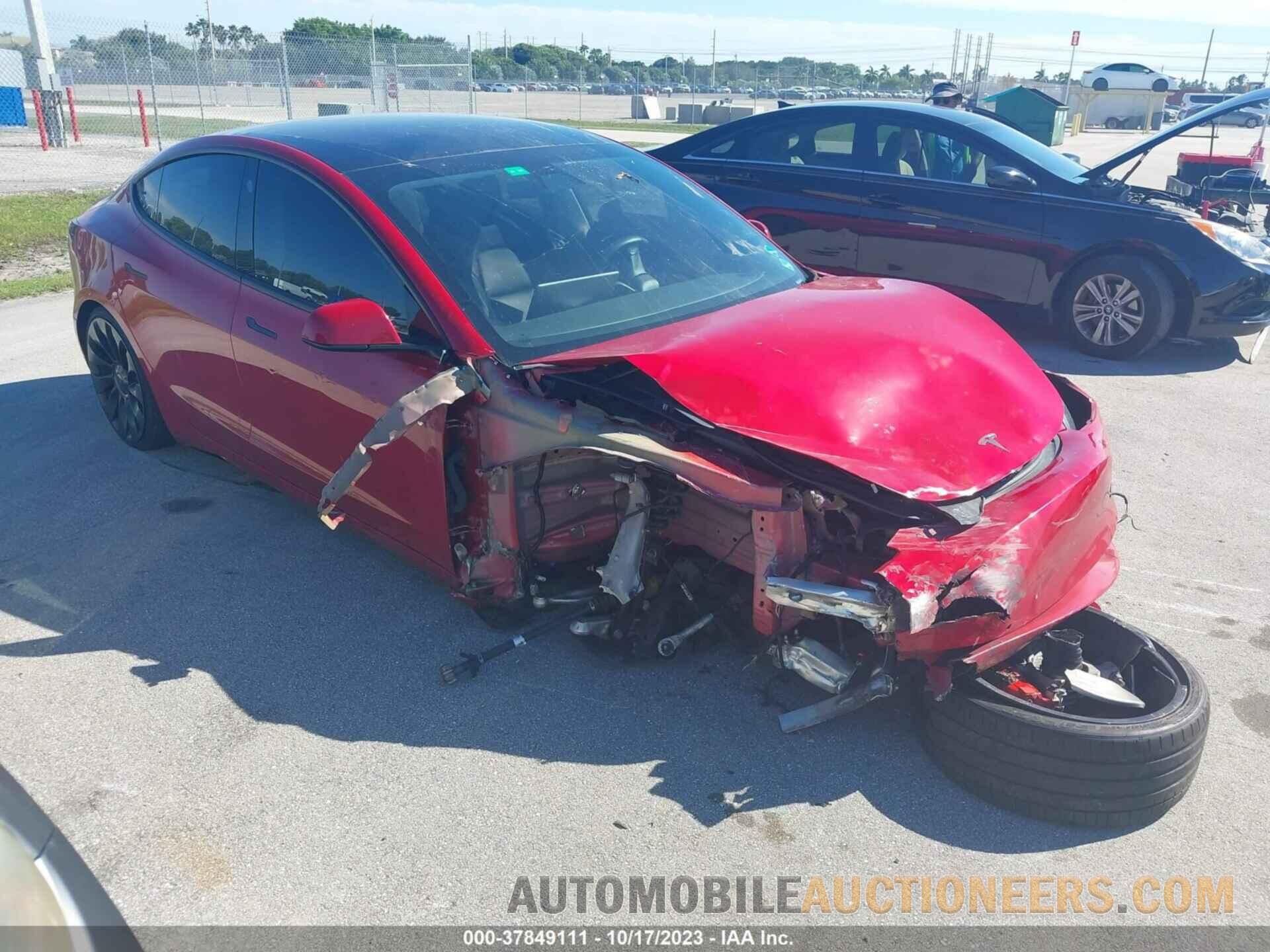 5YJ3E1ECXMF984823 TESLA MODEL 3 2021