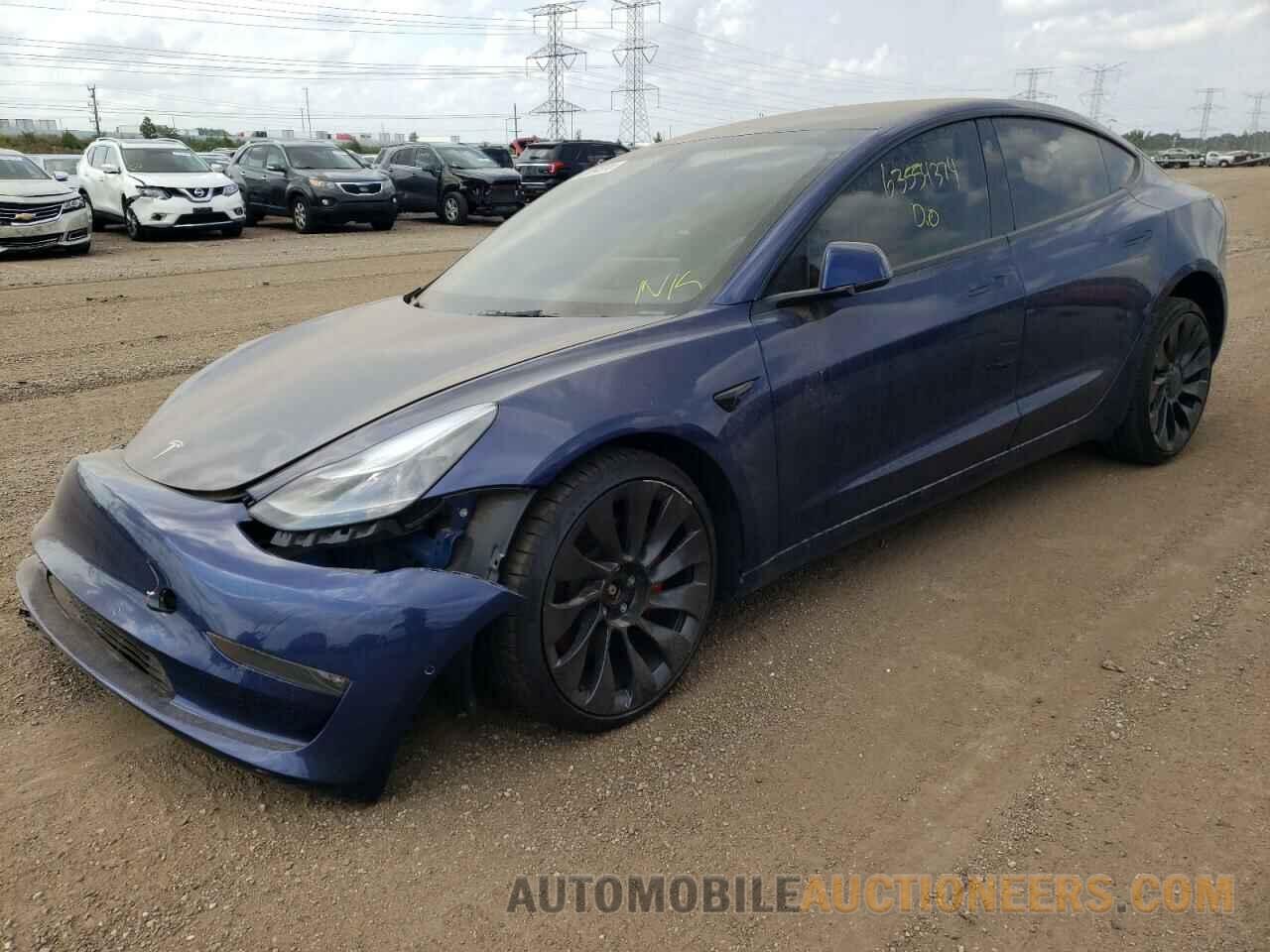 5YJ3E1ECXNF125281 TESLA MODEL 3 2022