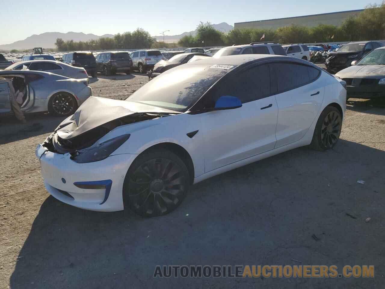 5YJ3E1ECXNF125846 TESLA MODEL 3 2022