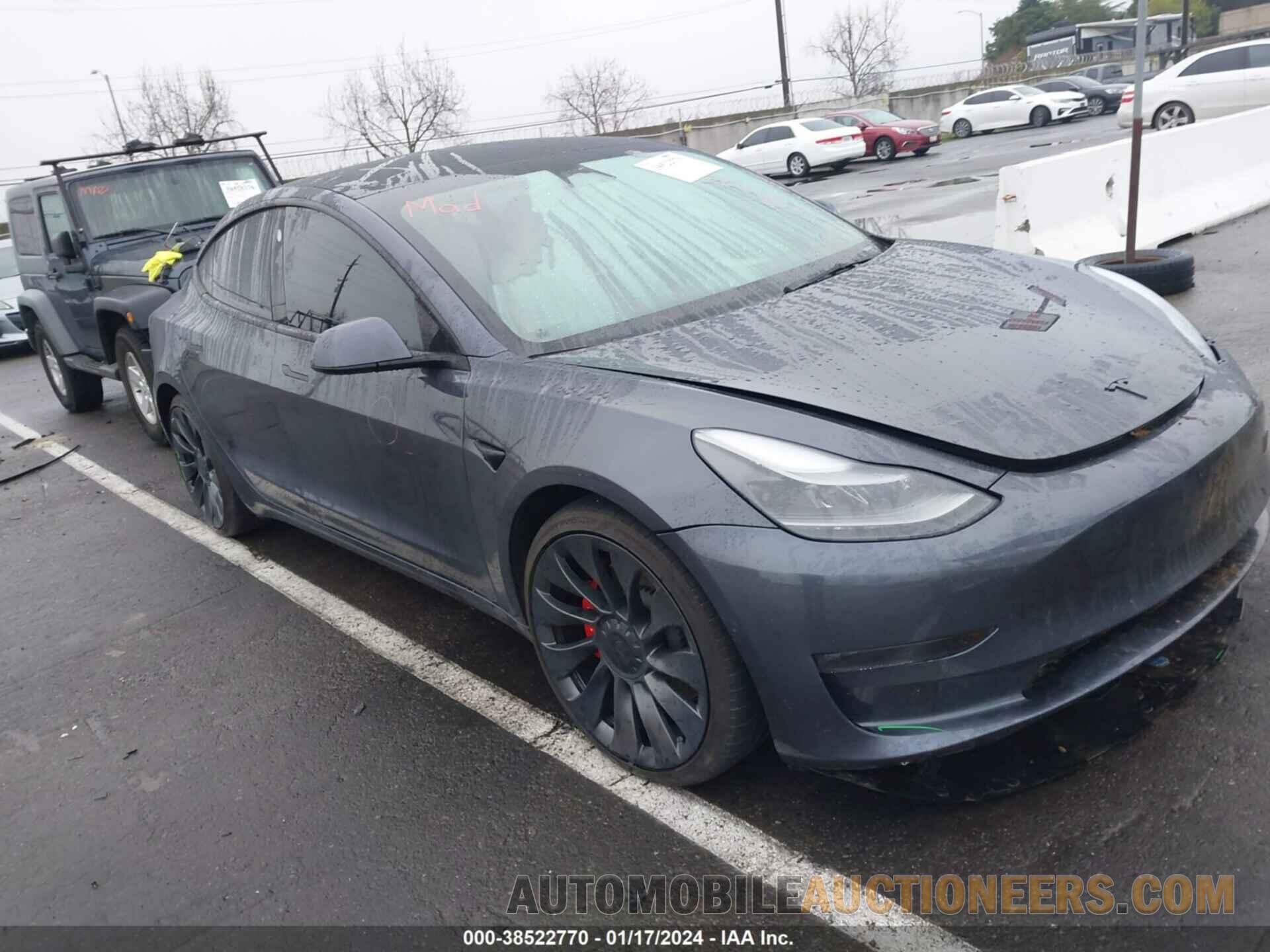 5YJ3E1ECXNF236557 TESLA MODEL 3 2022