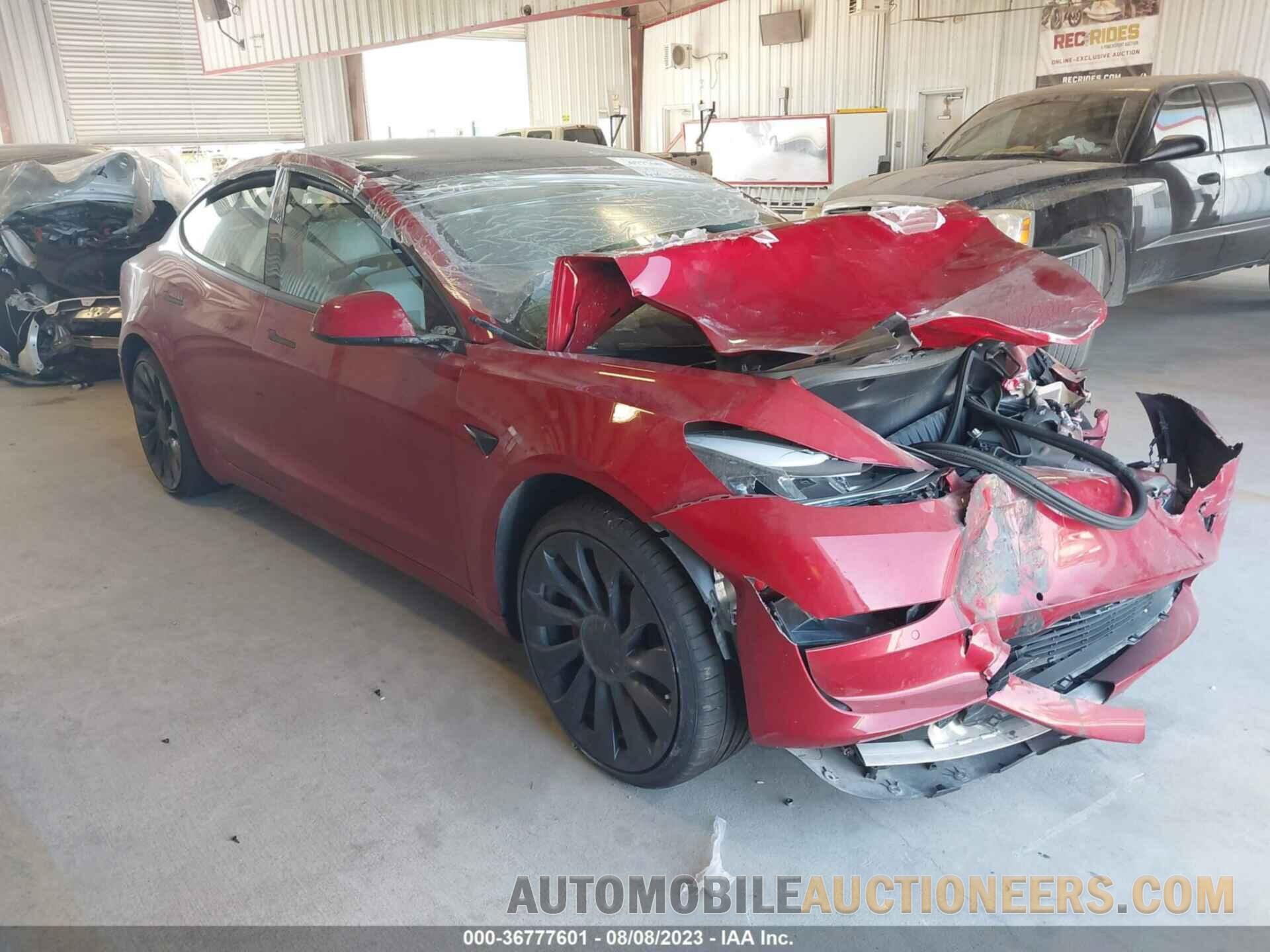 5YJ3E1ECXNF295267 TESLA MODEL 3 2022