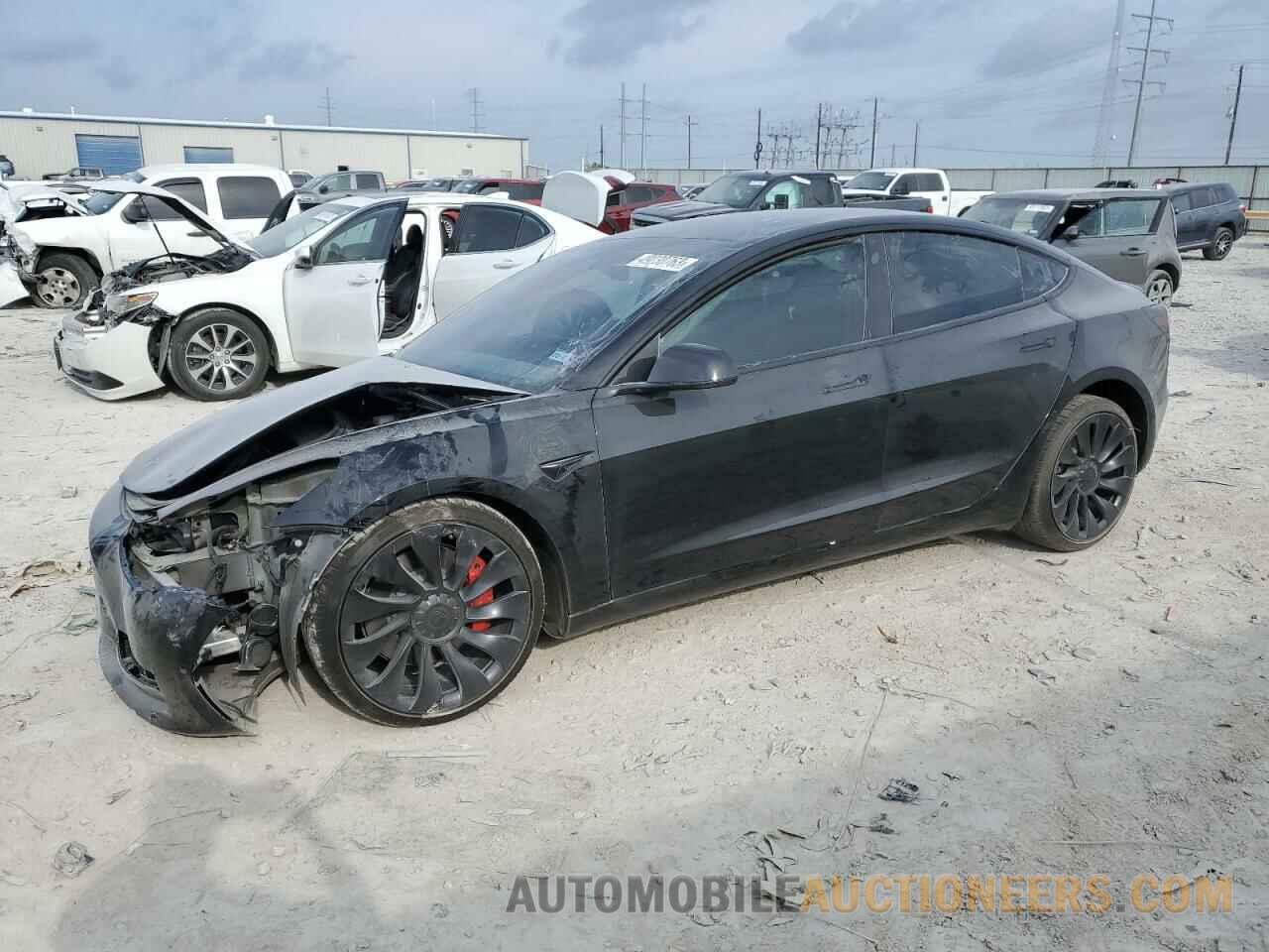 5YJ3E1ECXNF338845 TESLA MODEL 3 2022