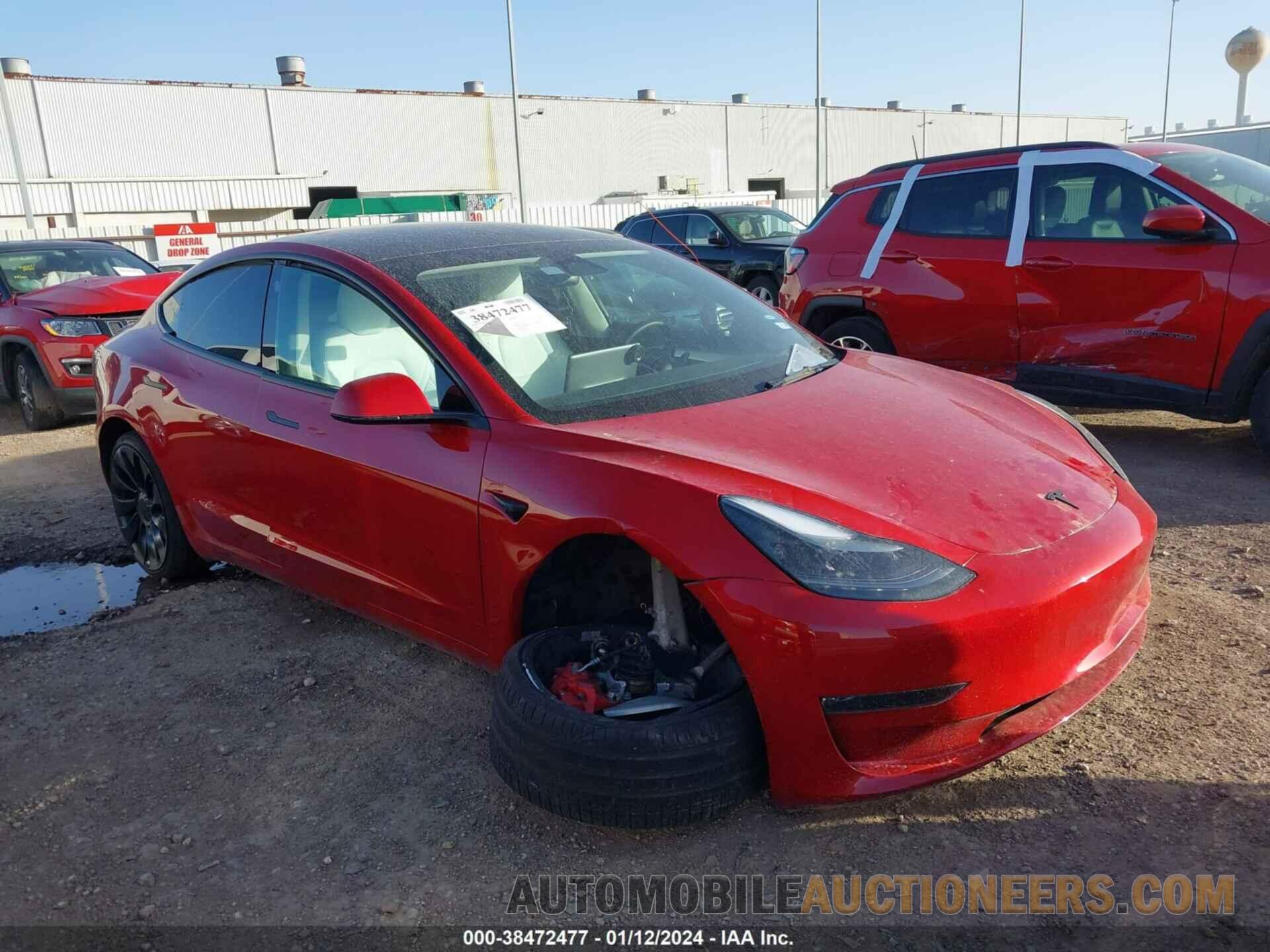 5YJ3E1ECXPF420299 TESLA MODEL 3 2023