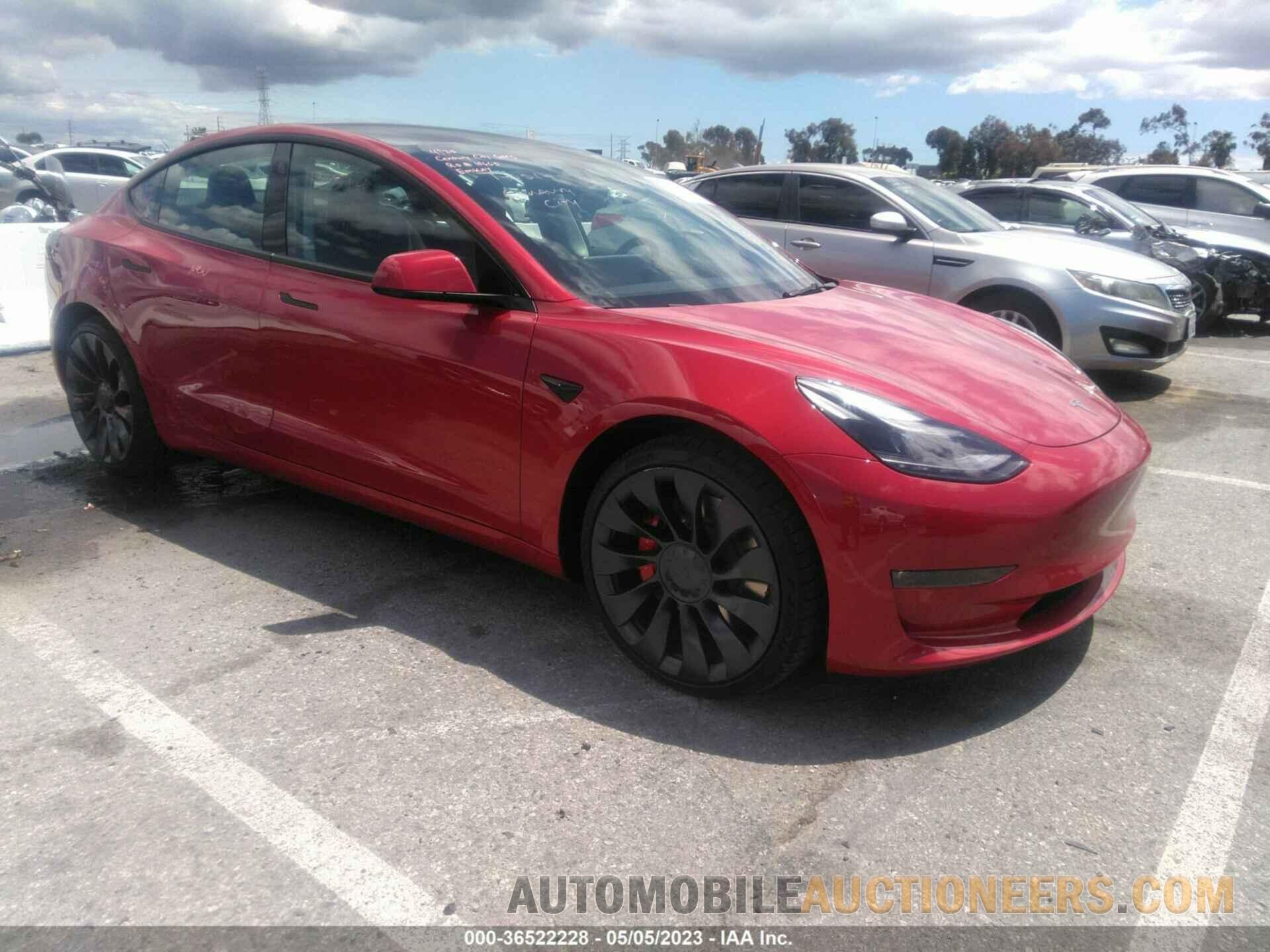 5YJ3E1ECXPF547487 TESLA MODEL 3 2023