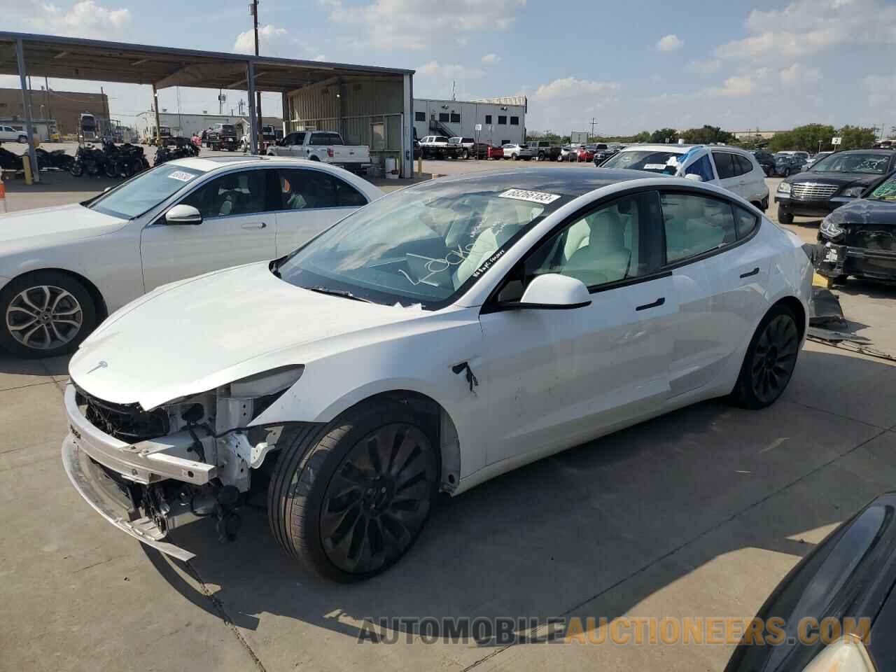 5YJ3E1ECXPF557520 TESLA MODEL 3 2023