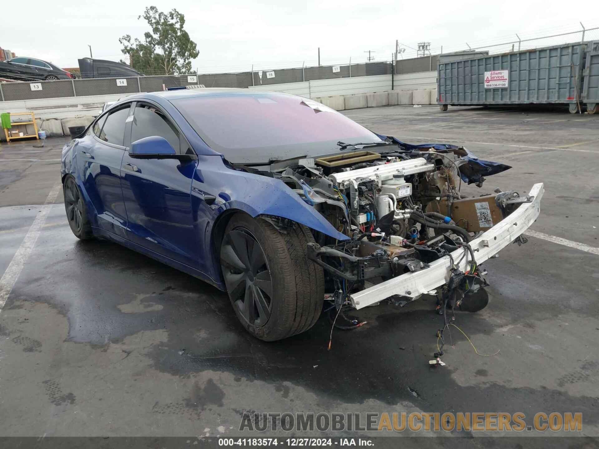 5YJSA1E69MF449385 TESLA MODEL S 2021