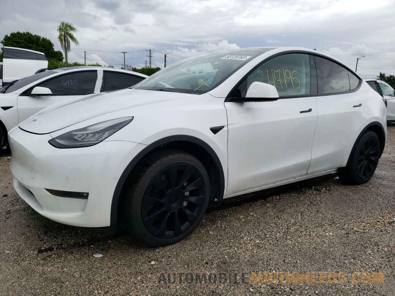 5YJYGDEE0MF193672 TESLA MODEL Y 2021