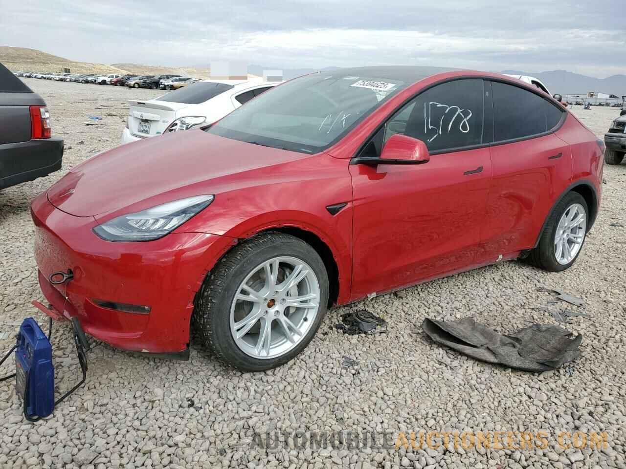 5YJYGDEE2MF153142 TESLA MODEL Y 2021