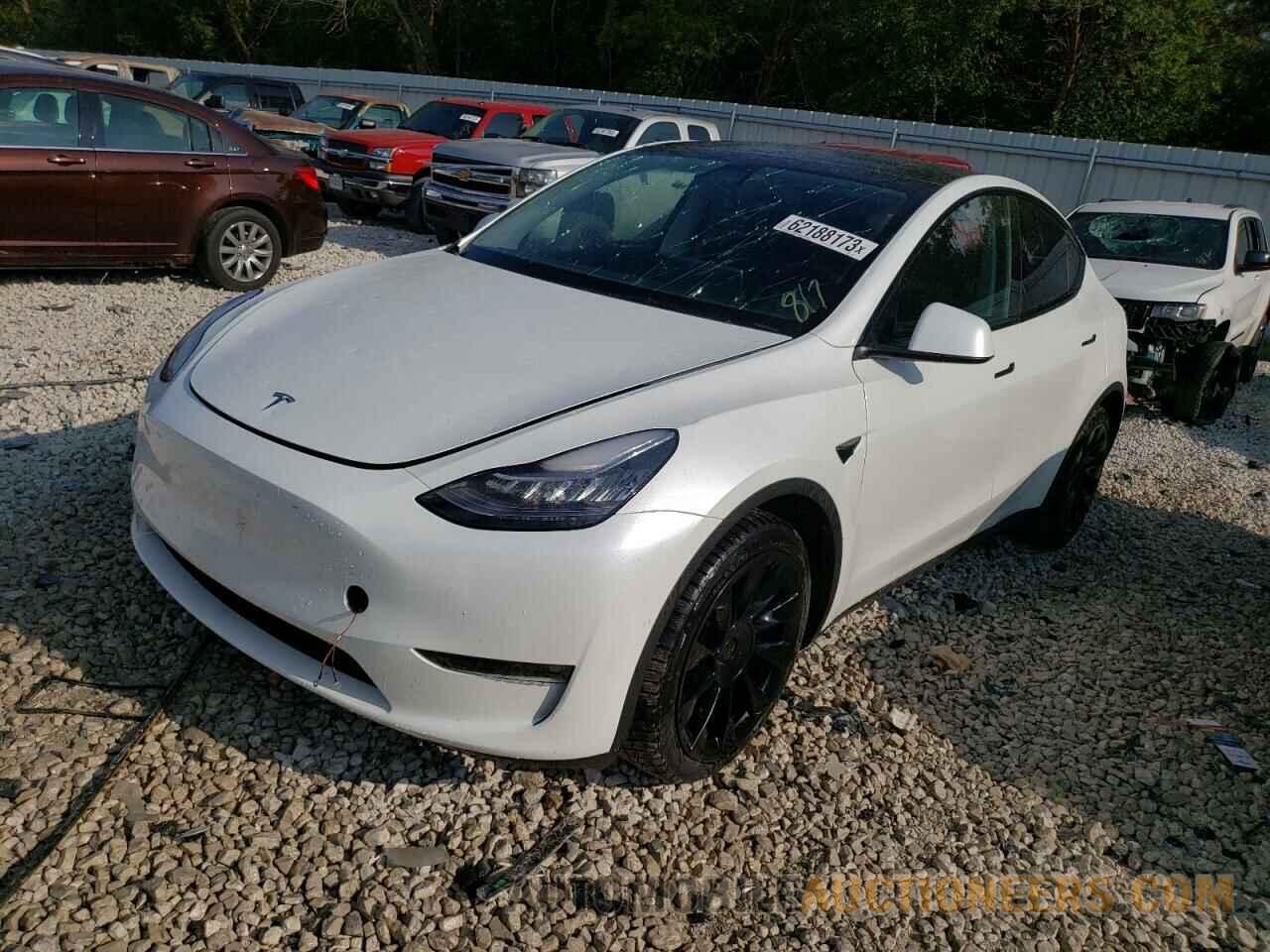 5YJYGDEE3MF181189 TESLA MODEL Y 2021