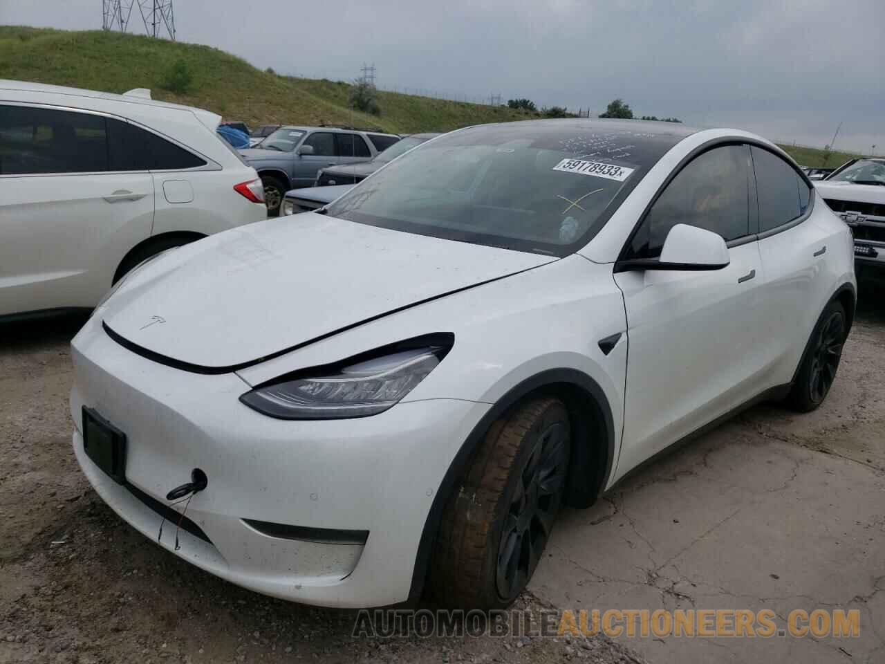 5YJYGDEE8MF068757 TESLA MODEL Y 2021