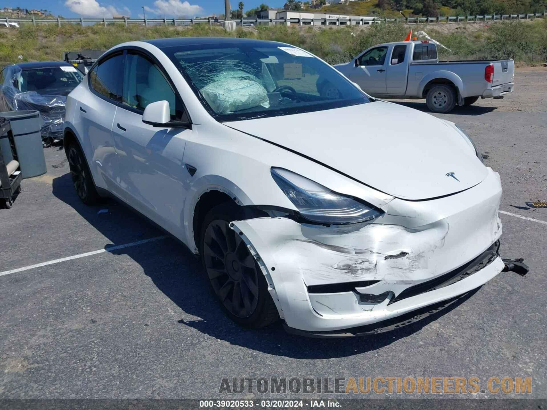 5YJYGDEE8MF257926 TESLA MODEL Y 2021