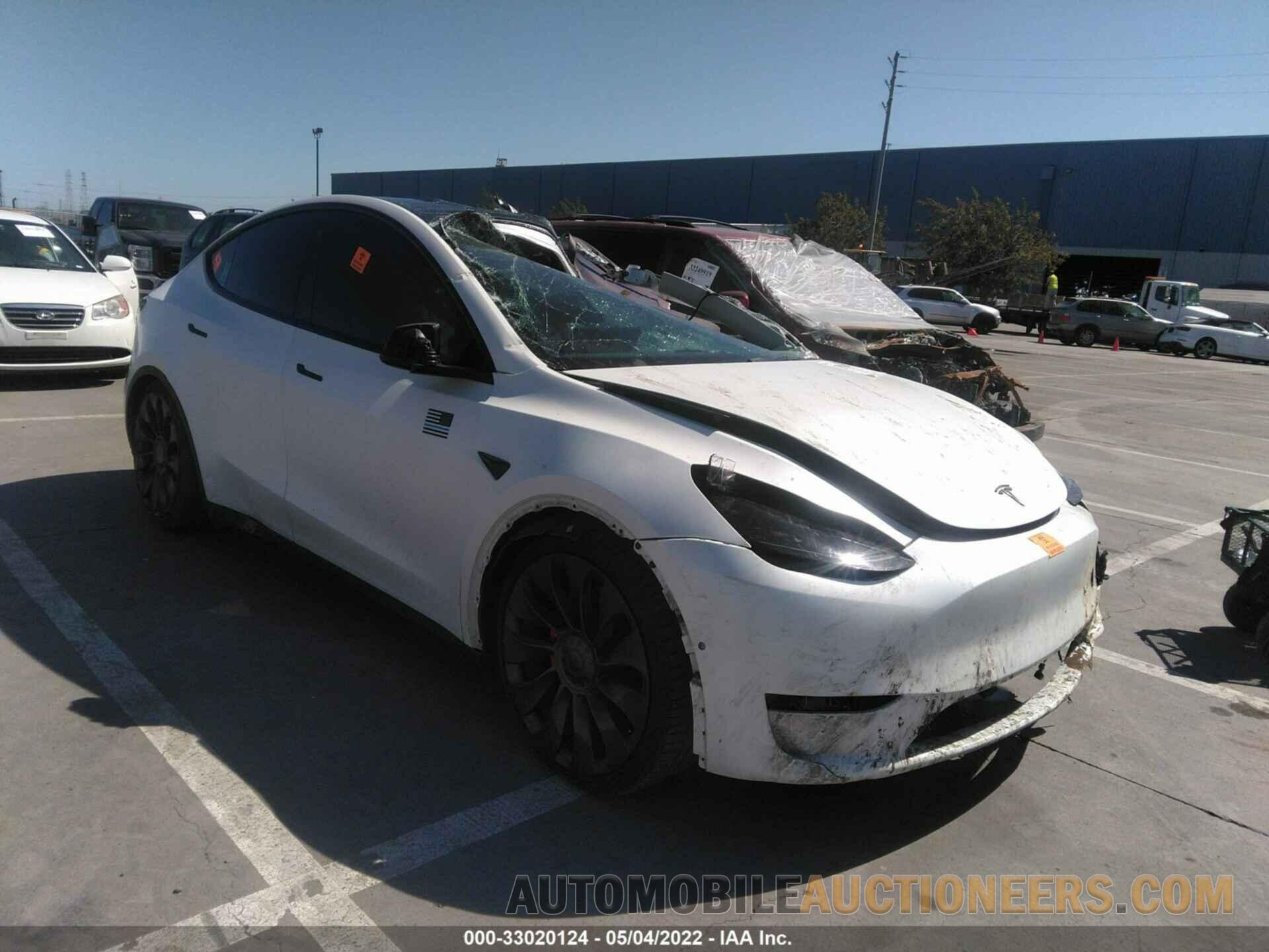 5YJYGDEF0MF197116 TESLA MODEL Y 2021