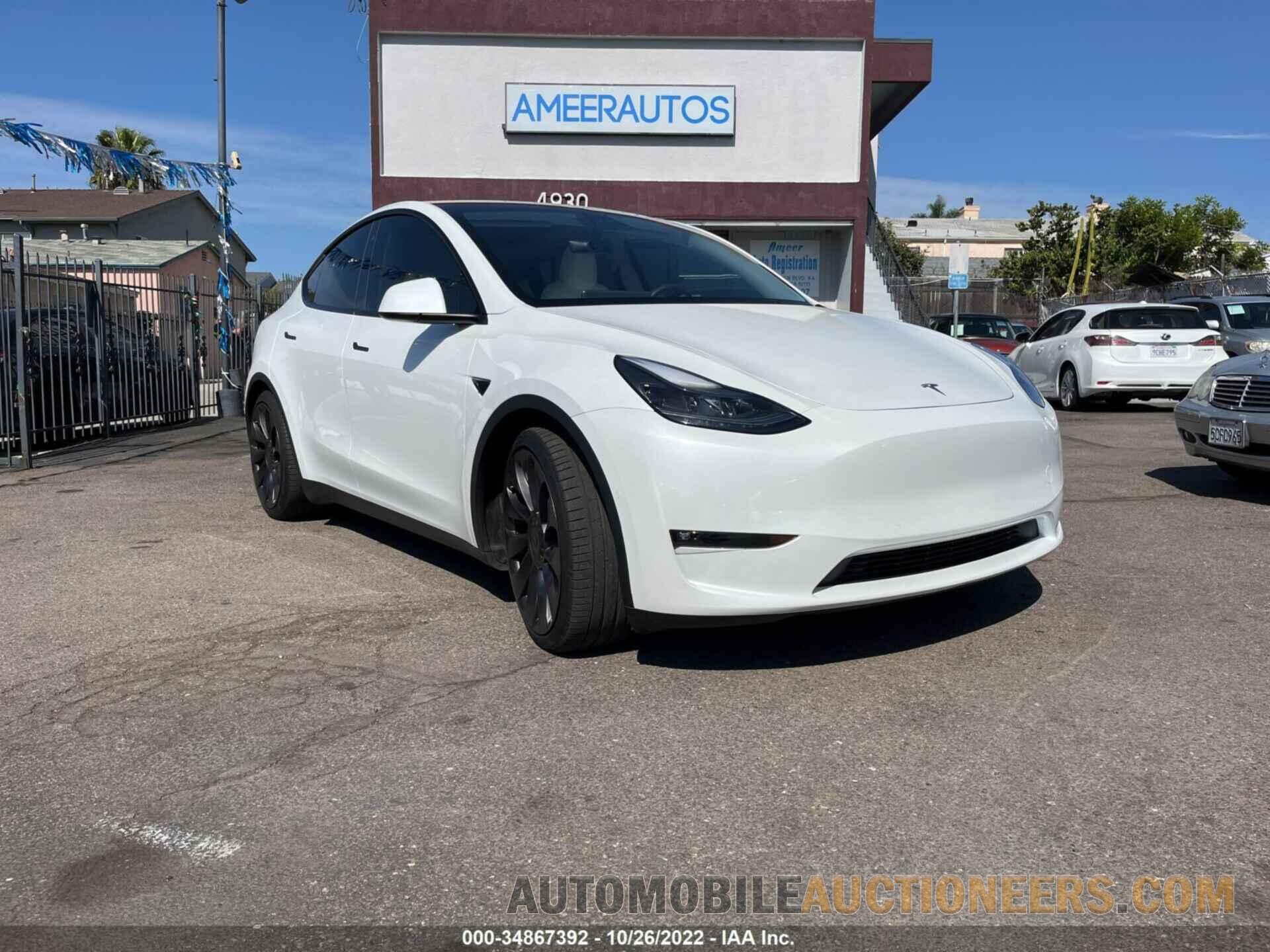 5YJYGDEF2MF251709 TESLA MODEL Y 2021