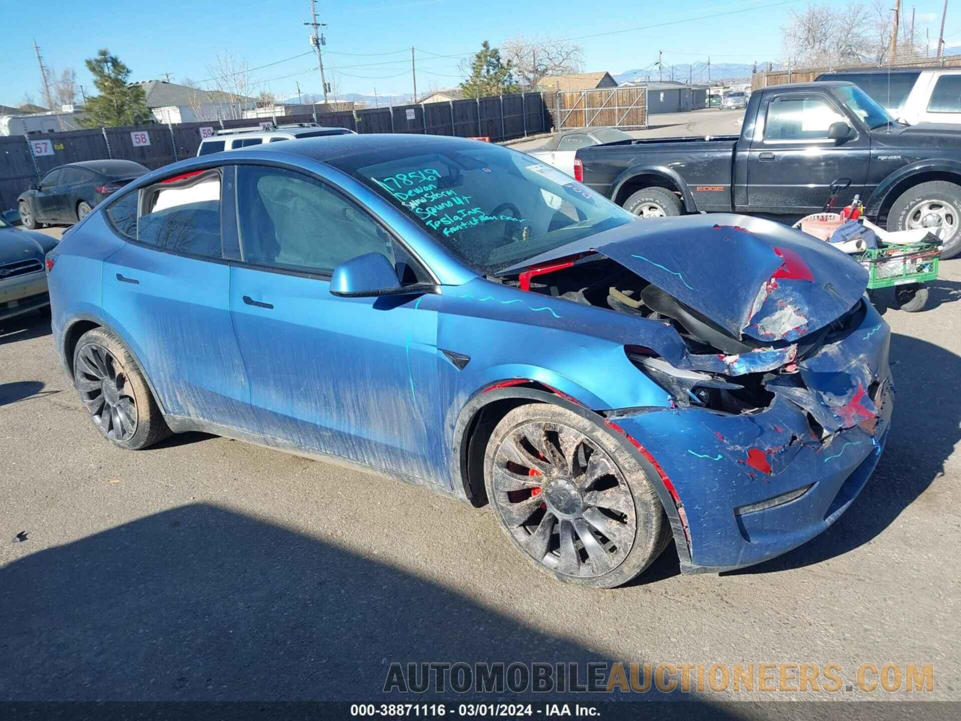 5YJYGDEF8MF178569 TESLA MODEL Y 2021