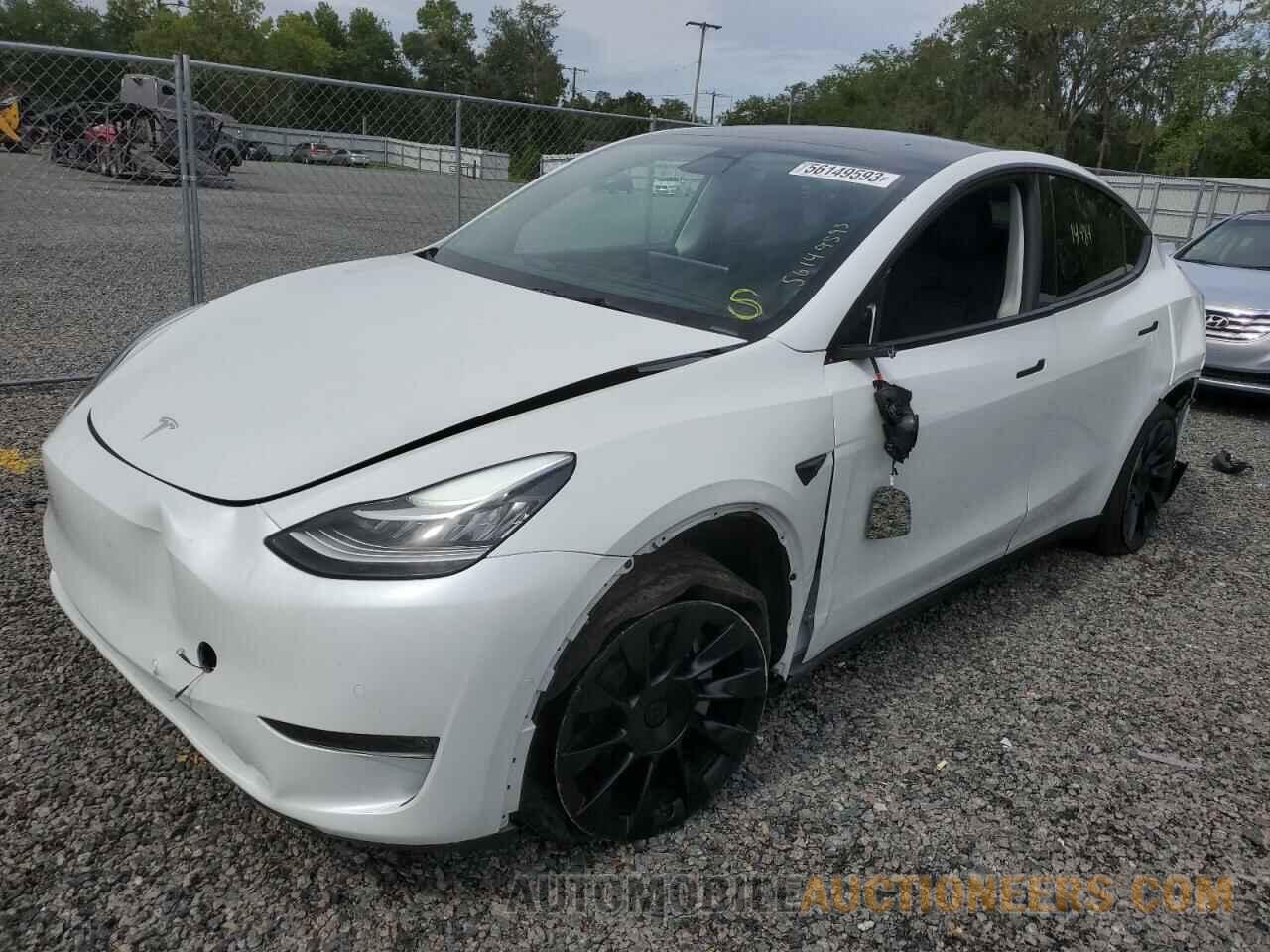 7SAYGDEE2NF371036 TESLA MODEL Y 2022