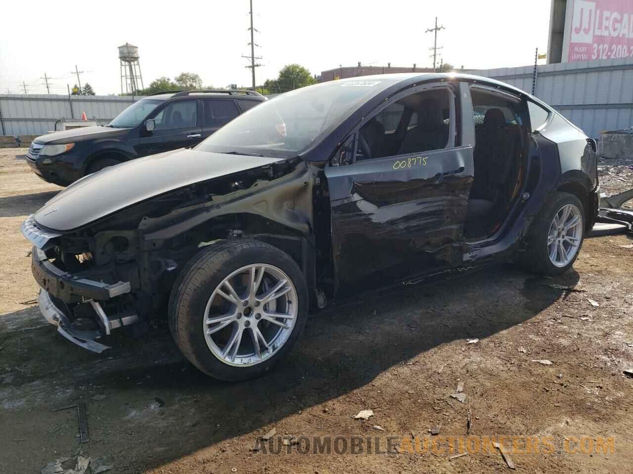 7SAYGDEE5NA008775 TESLA MODEL Y 2022