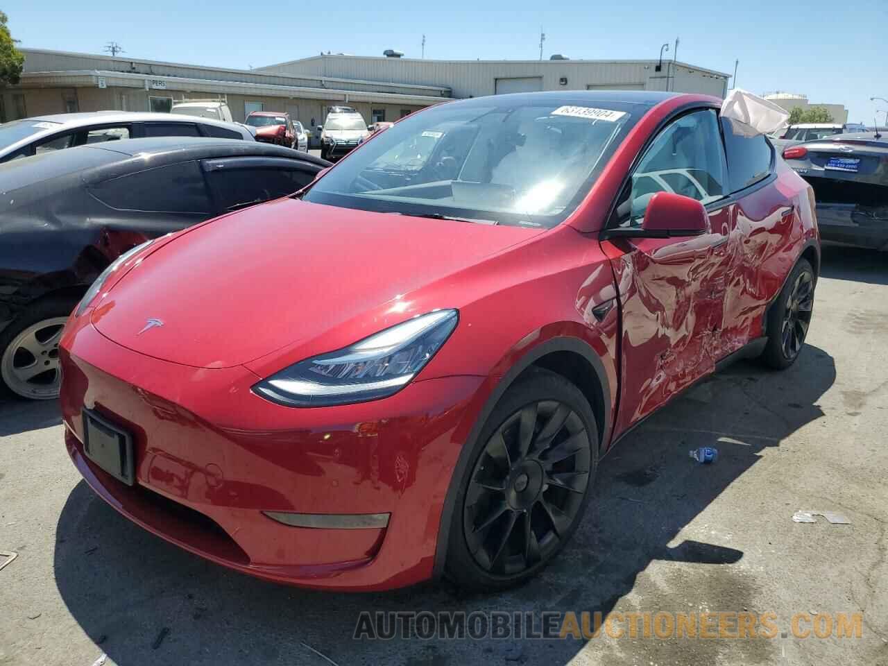 7SAYGDEE8NF419283 TESLA MODEL Y 2022