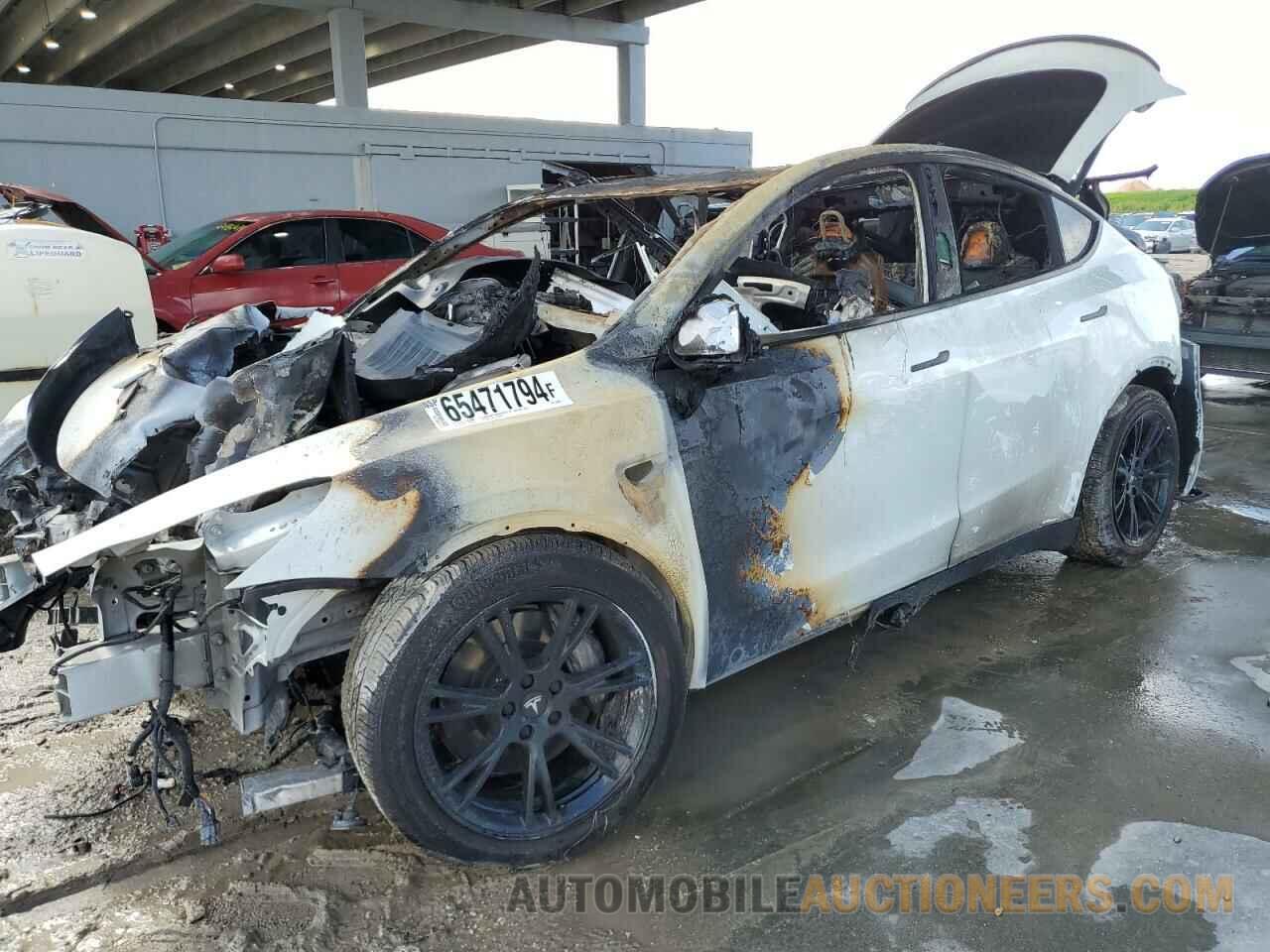 7SAYGDEE8NF433622 TESLA MODEL Y 2022