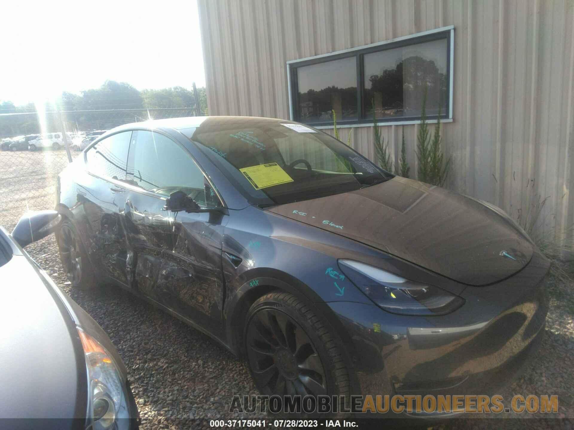 7SAYGDEF0NF455882 TESLA MODEL Y 2022