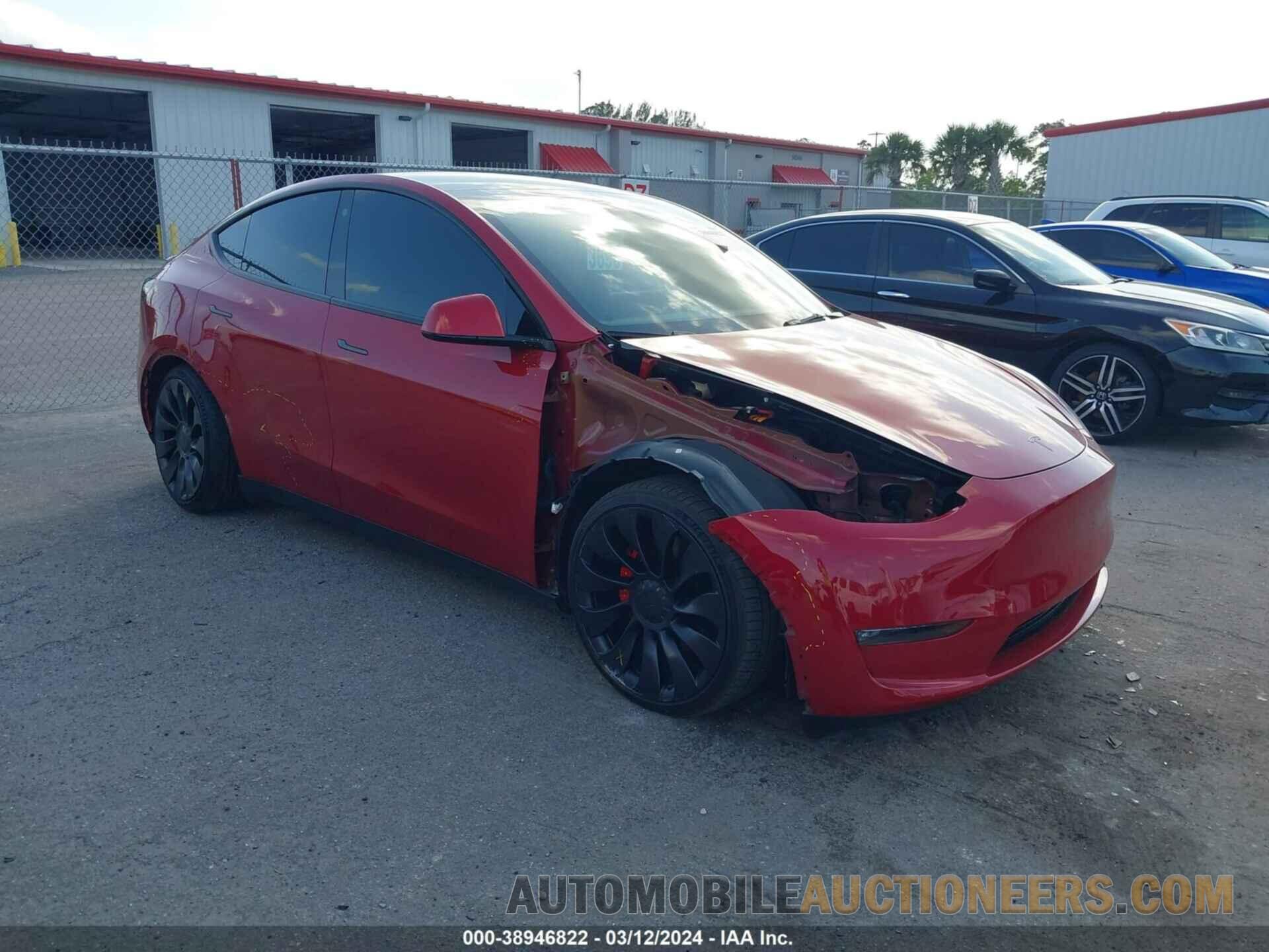 7SAYGDEF1NF375197 TESLA MODEL Y 2022