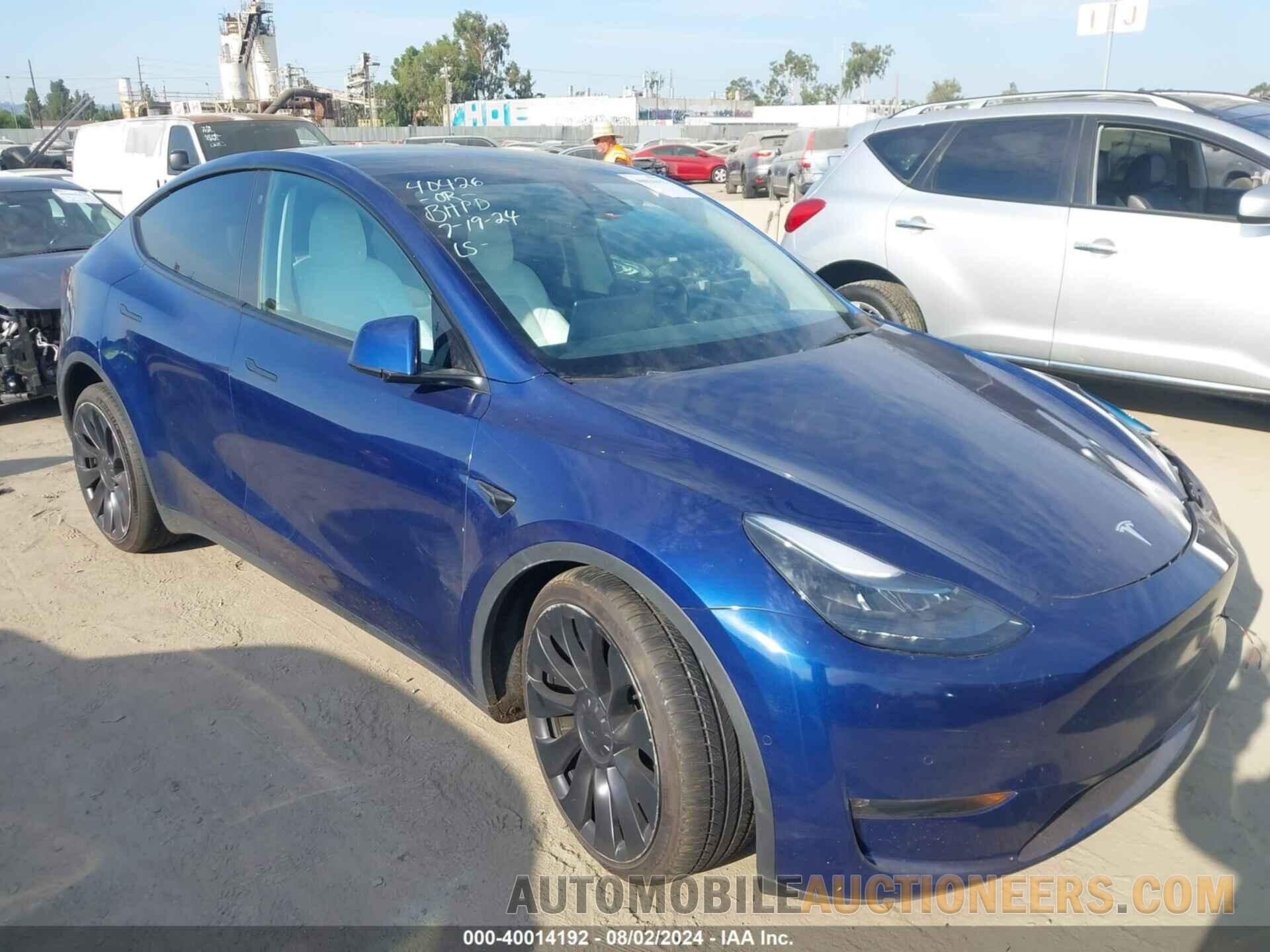 7SAYGDEF1NF466292 TESLA MODEL Y 2022