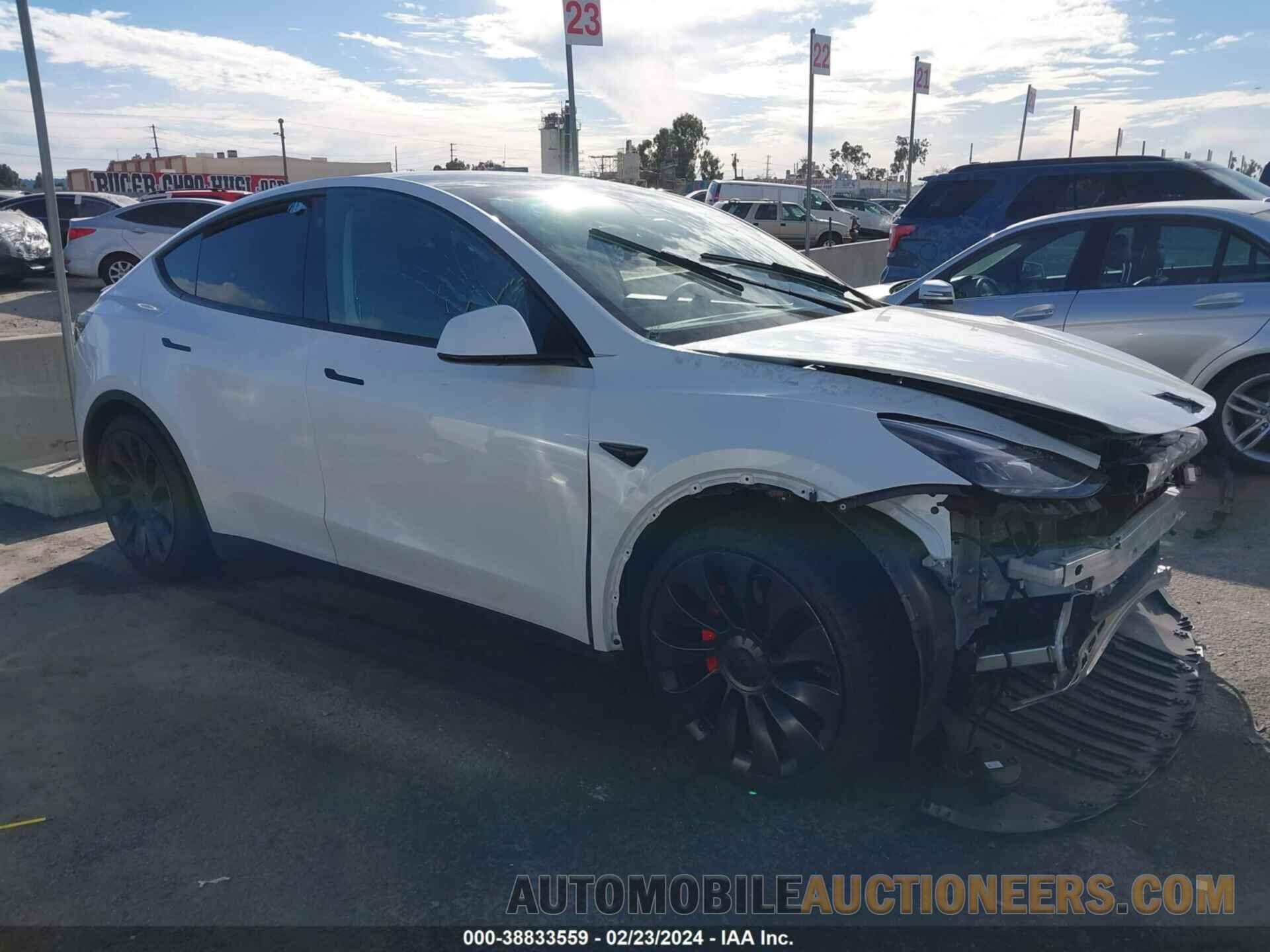 7SAYGDEF2NF451638 TESLA MODEL Y 2022