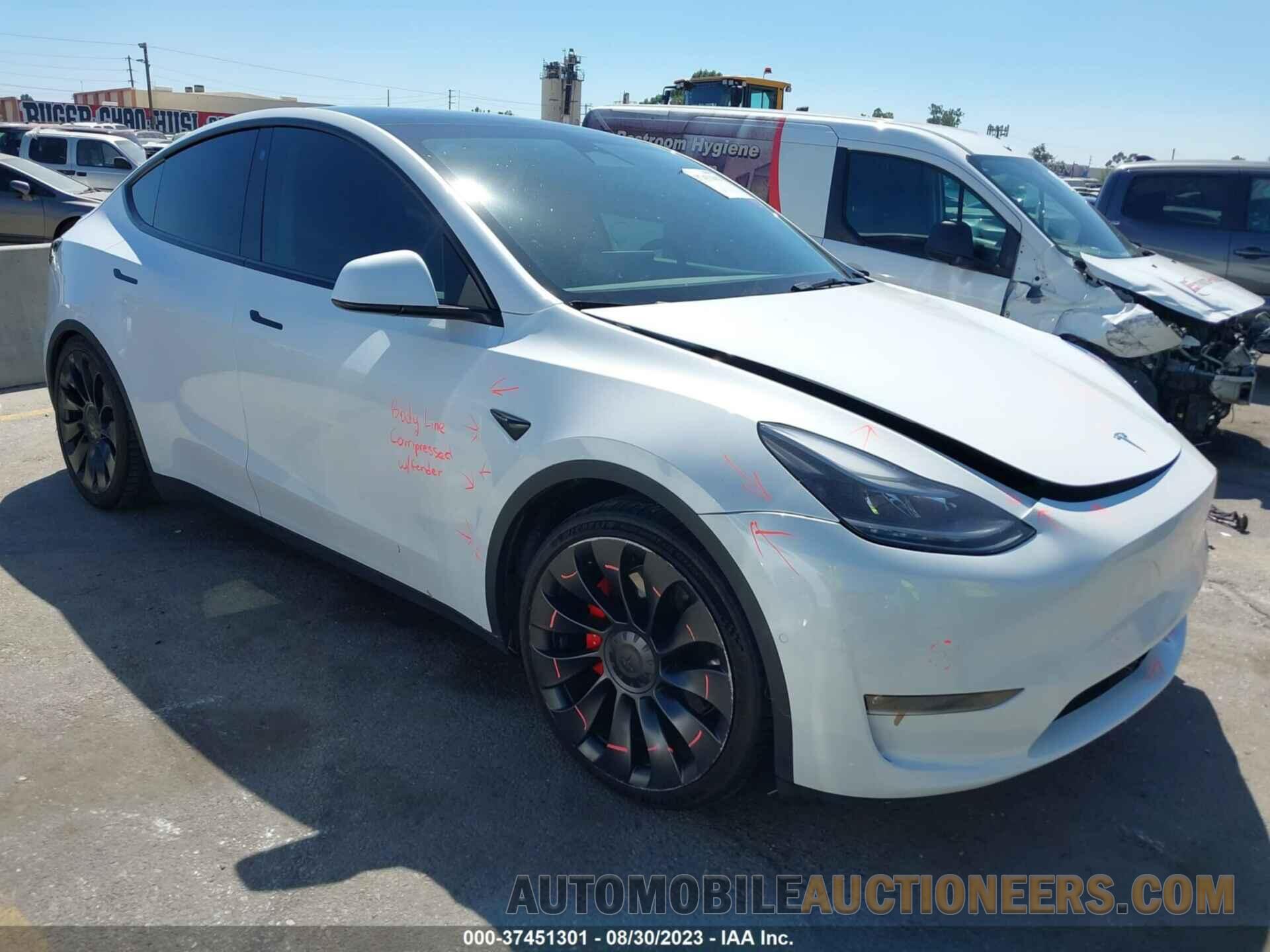 7SAYGDEF5NF443842 TESLA MODEL Y 2022