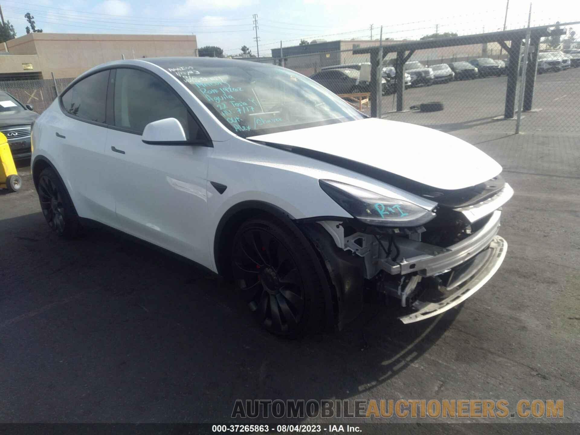 7SAYGDEF5NF558151 TESLA MODEL Y 2022