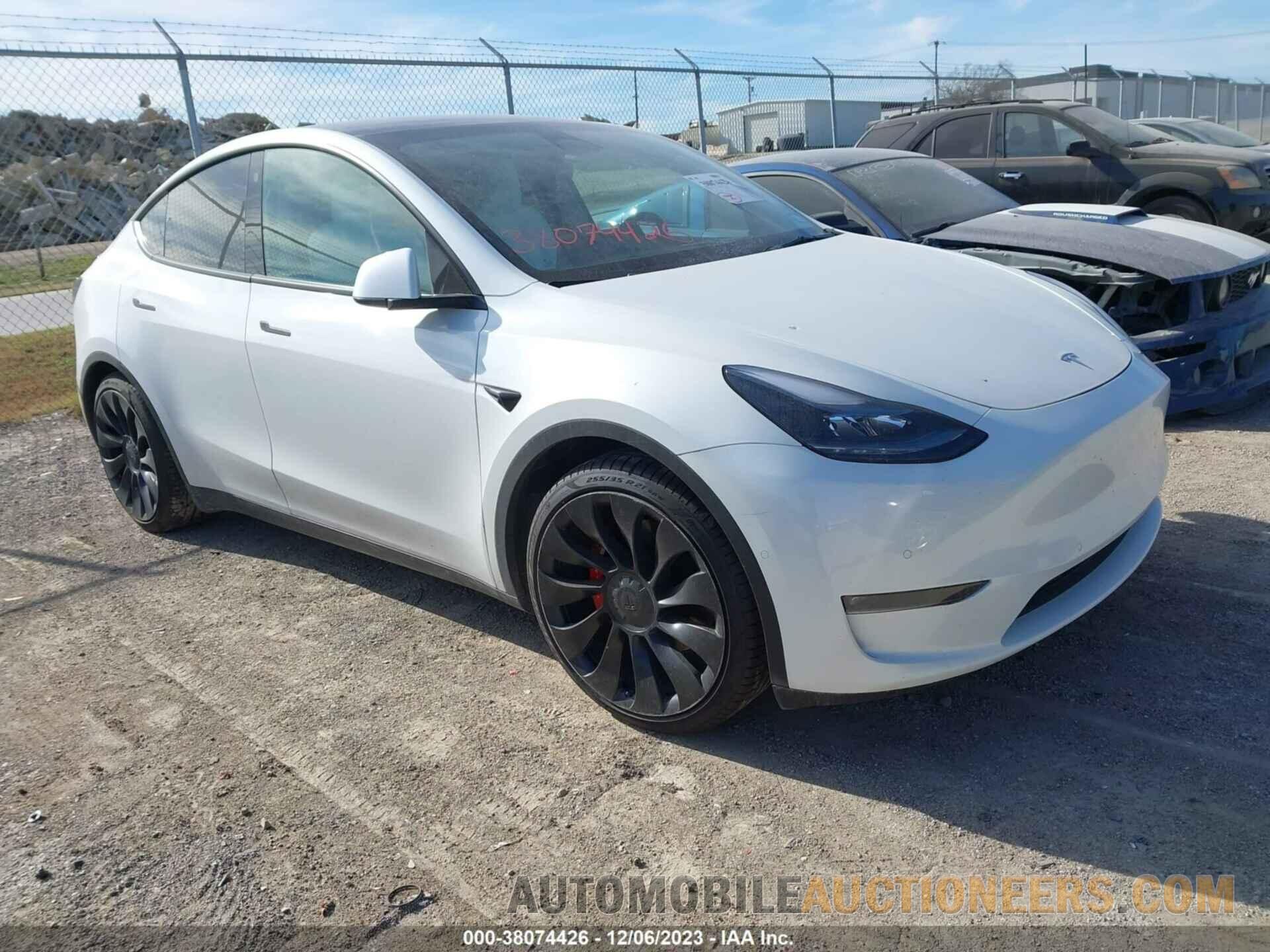 7SAYGDEF6NF455384 TESLA MODEL Y 2022