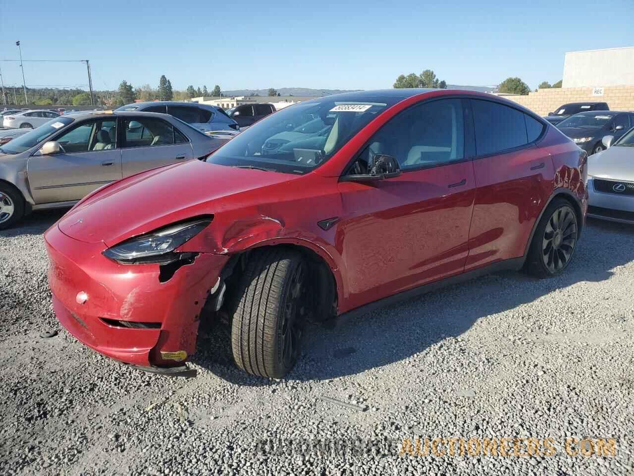 7SAYGDEF6NF538829 TESLA MODEL Y 2022