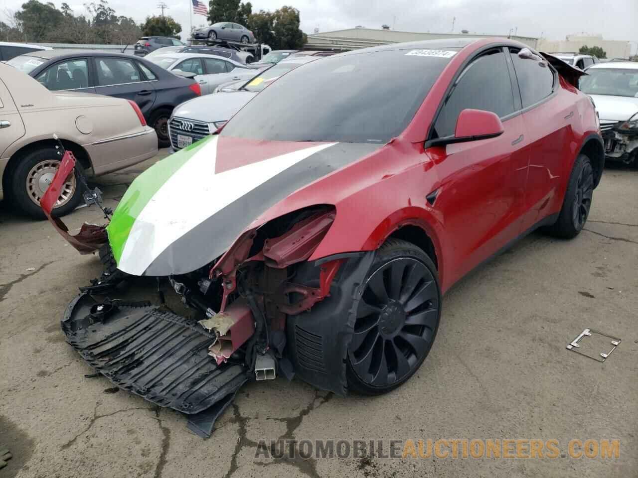 7SAYGDEF7NF493223 TESLA MODEL Y 2022