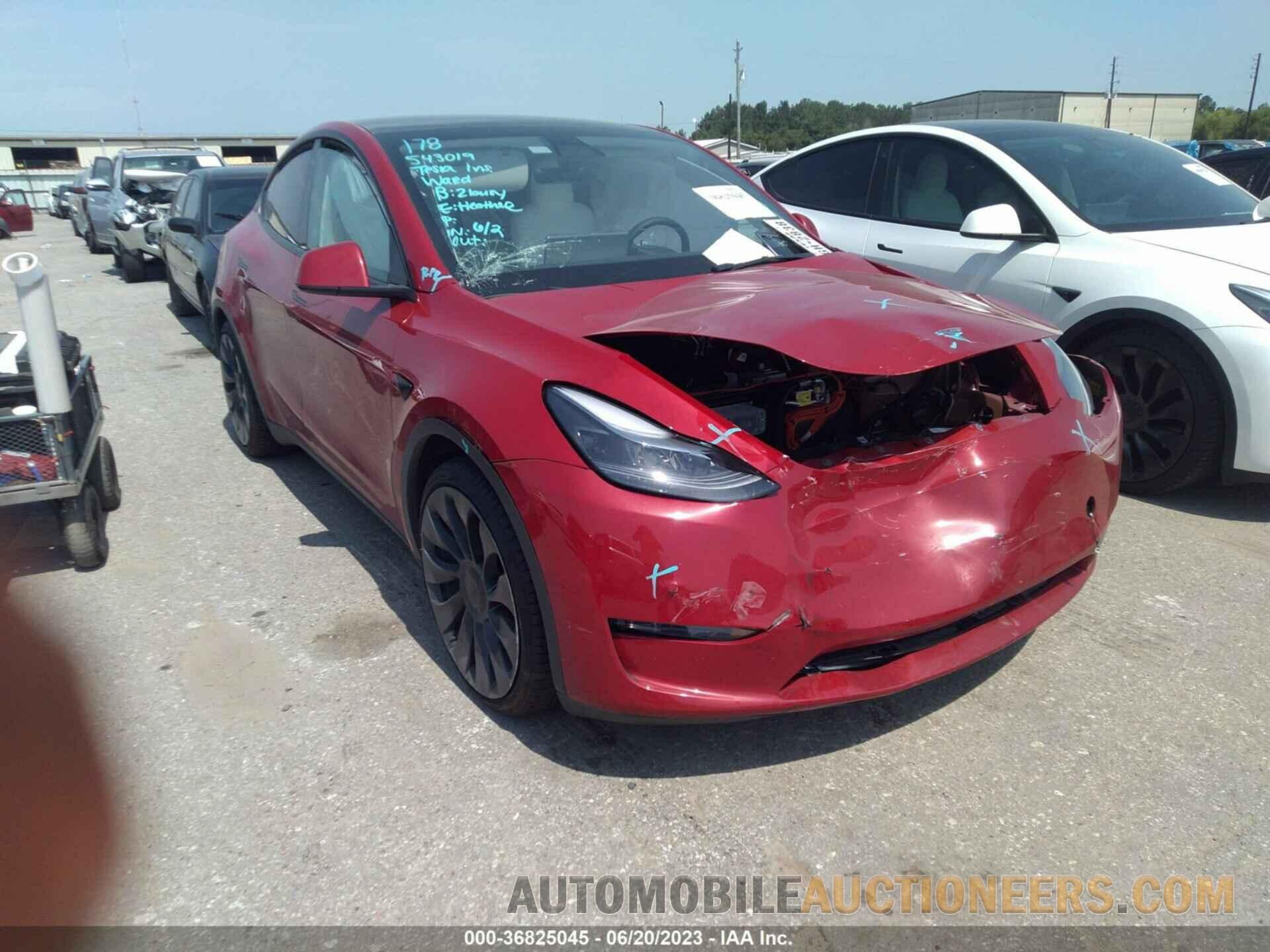 7SAYGDEF7NF543019 TESLA MODEL Y 2022