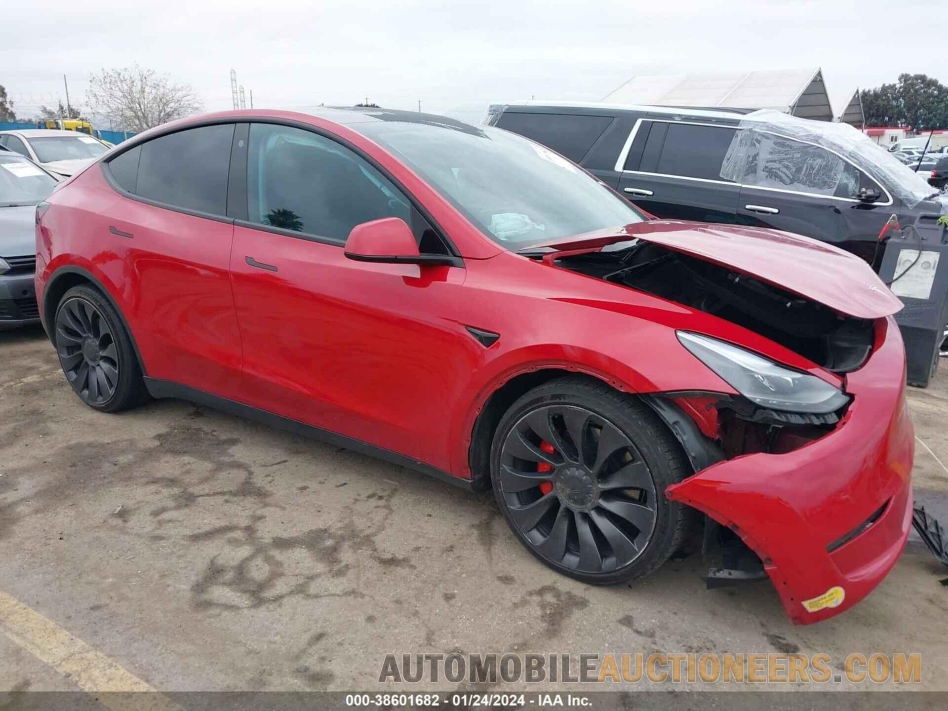 7SAYGDEF8NF342052 TESLA MODEL Y 2022