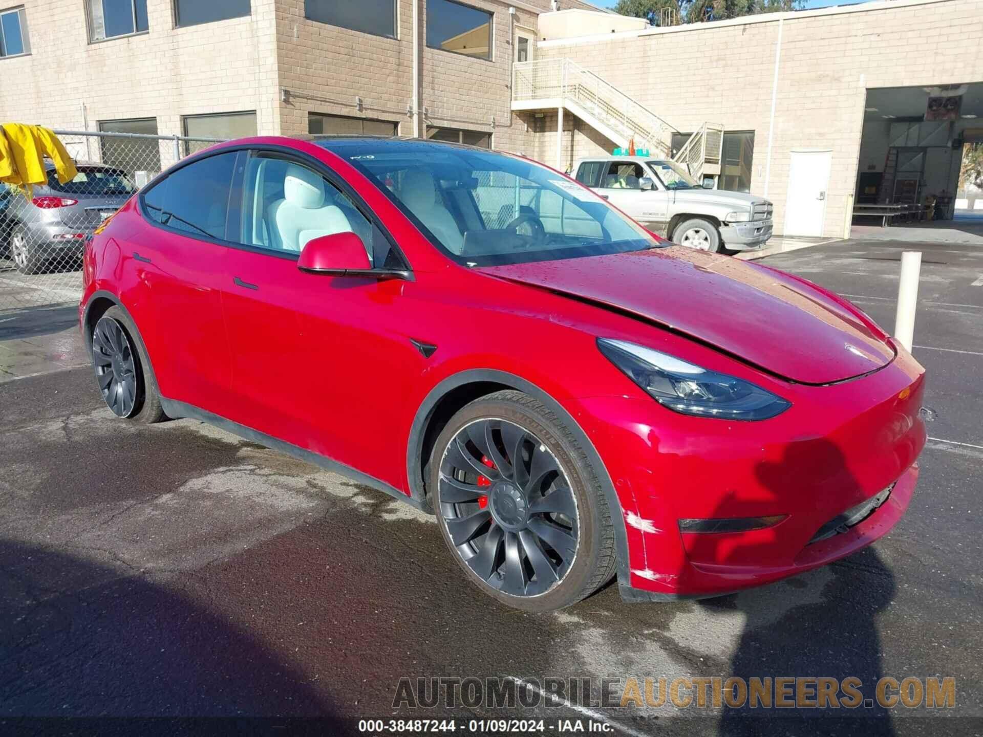 7SAYGDEF8NF343668 TESLA MODEL Y 2022