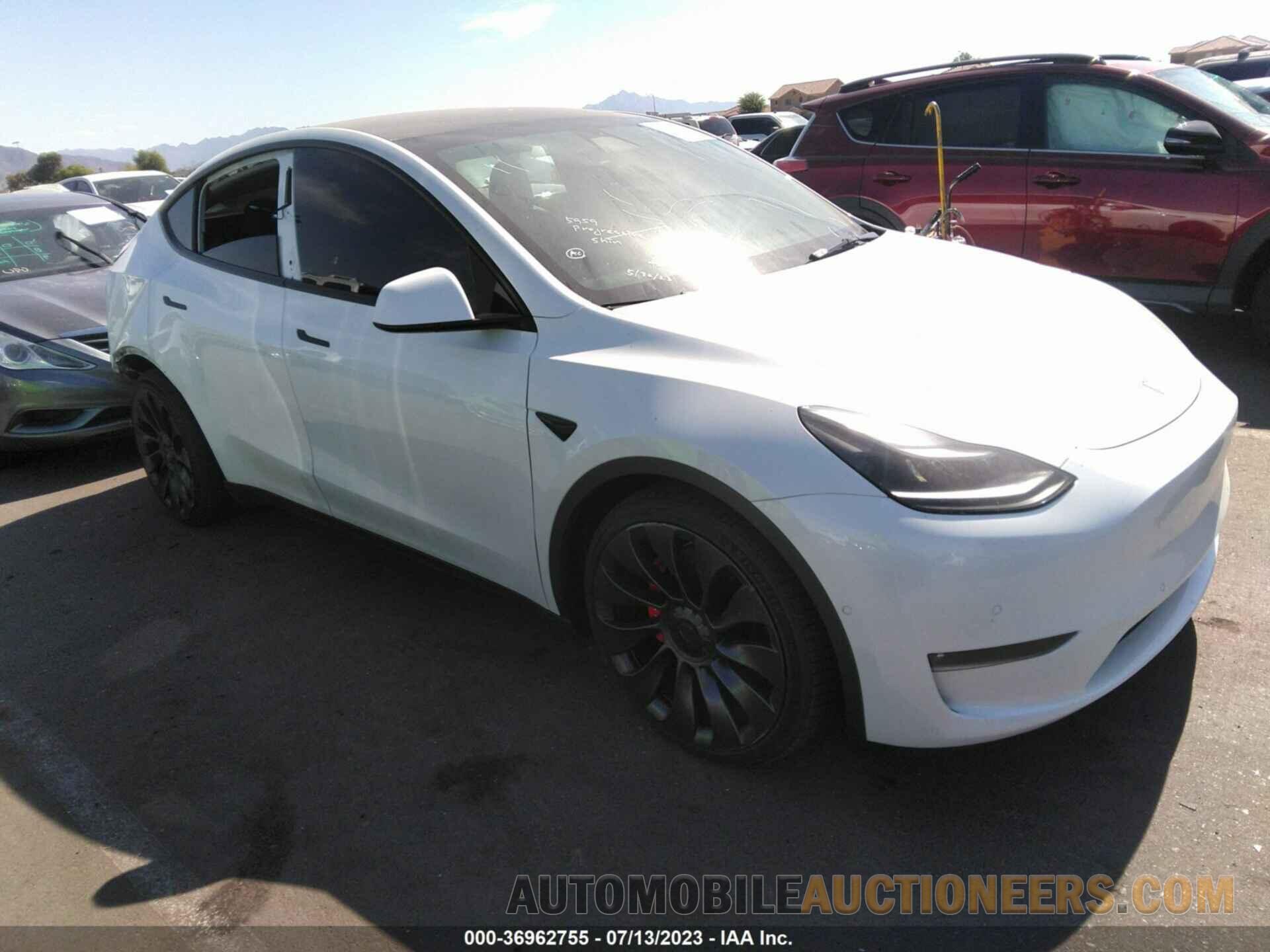 7SAYGDEF8NF365878 TESLA MODEL Y 2022