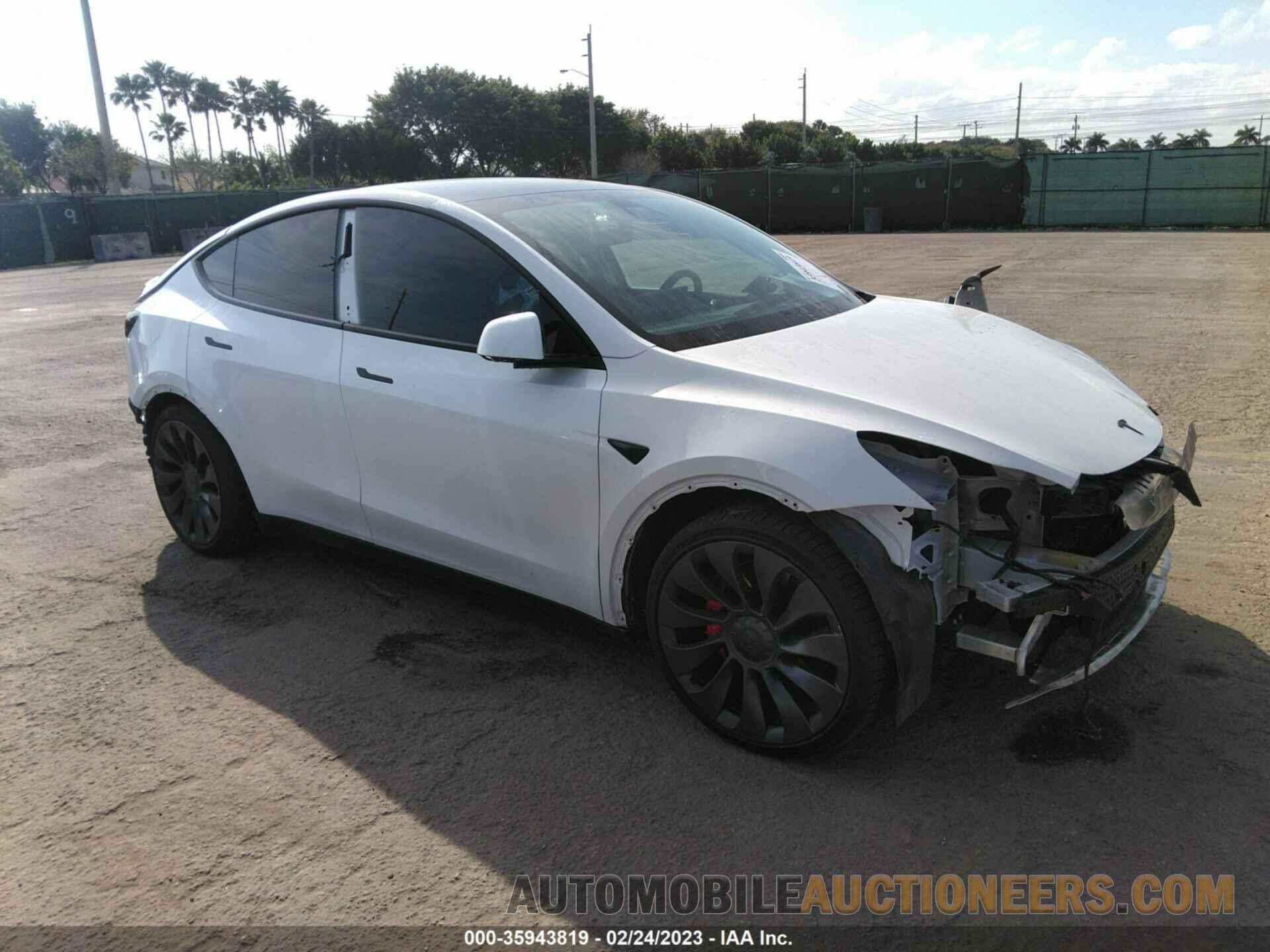 7SAYGDEF8NF442054 TESLA MODEL Y 2022